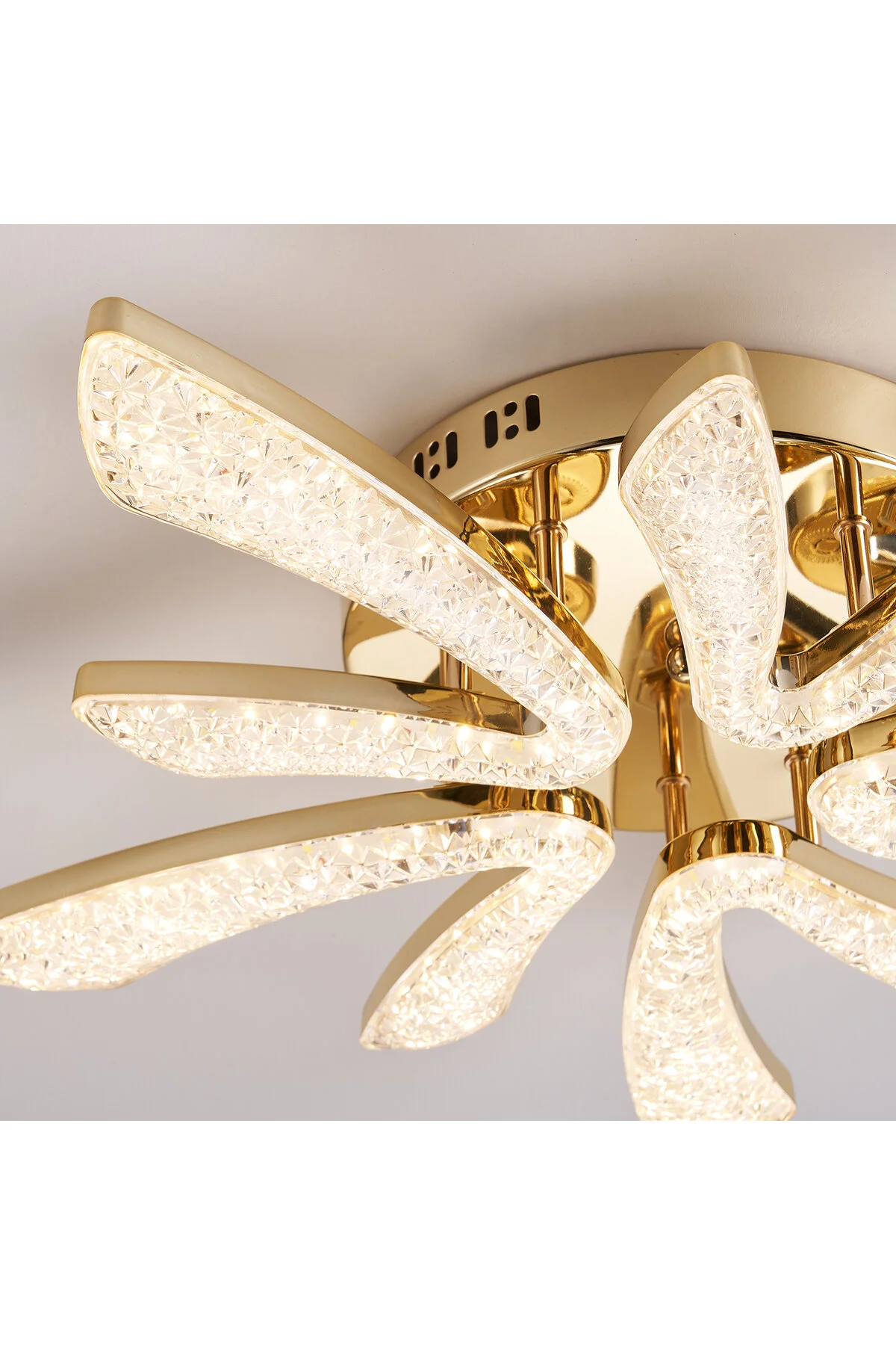 Apliqa Quinn 10'lu Gold 80 Watt Plafonyer 3 Renkli Led Avize