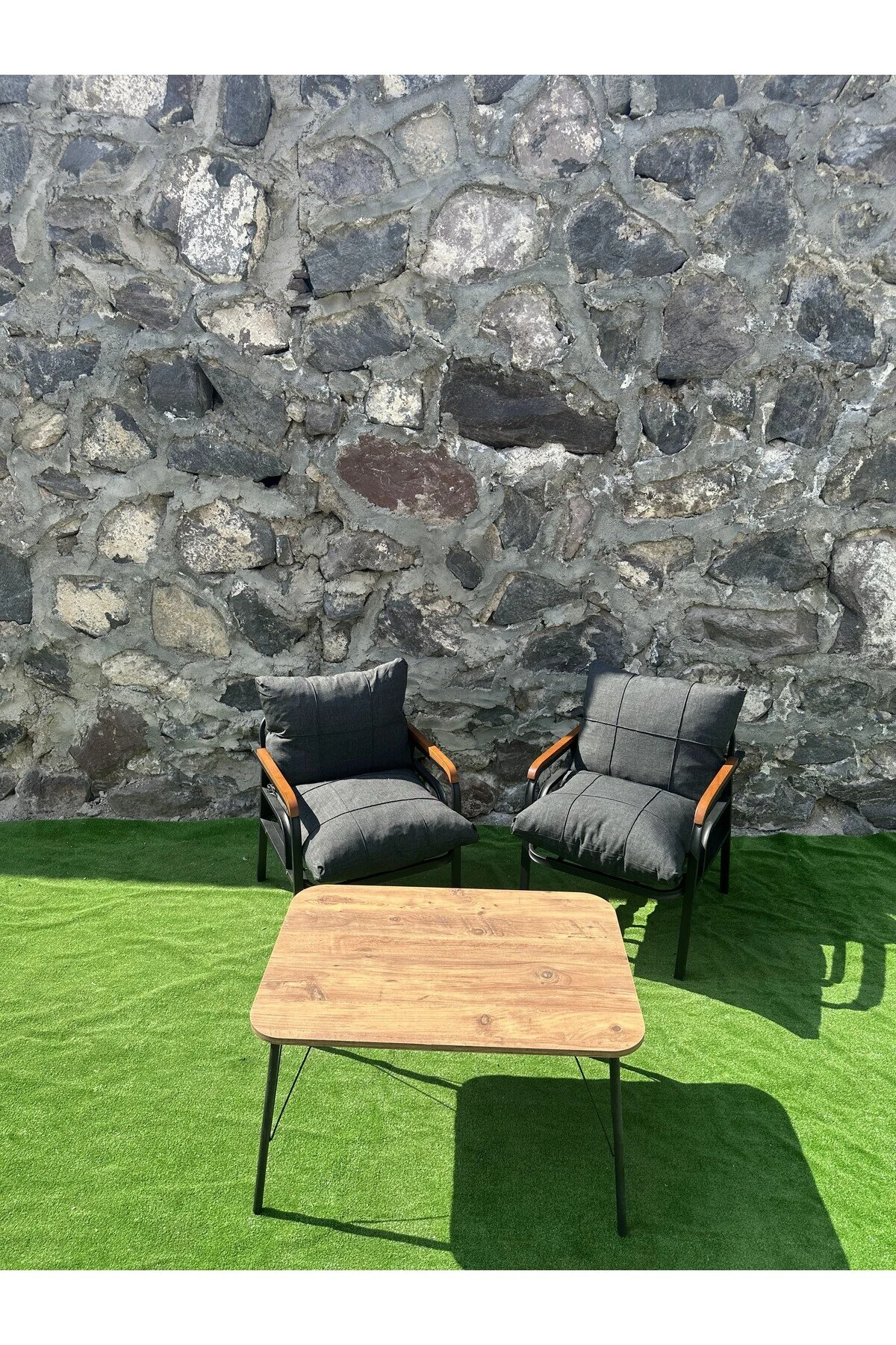 BM DESİNG GENİŞ BALKONLAR İÇİN KONFORLU BAHÇE VE BALKON MOBİLYASI 3+1+1+SEHPA