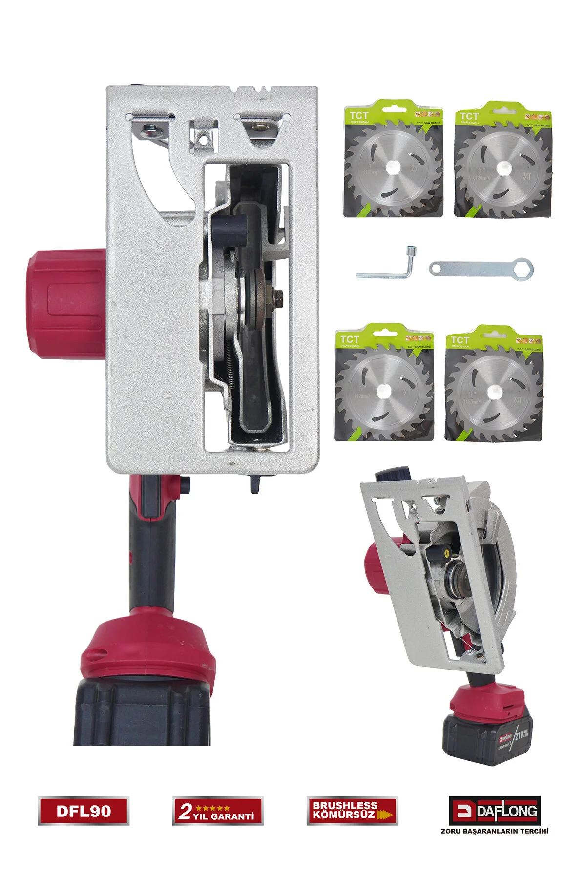 Daflong PRO 21V KÖMÜRSÜZ 125 MM BAKIR SARGILI SUNTA KESME MAKİNASI DFL-90