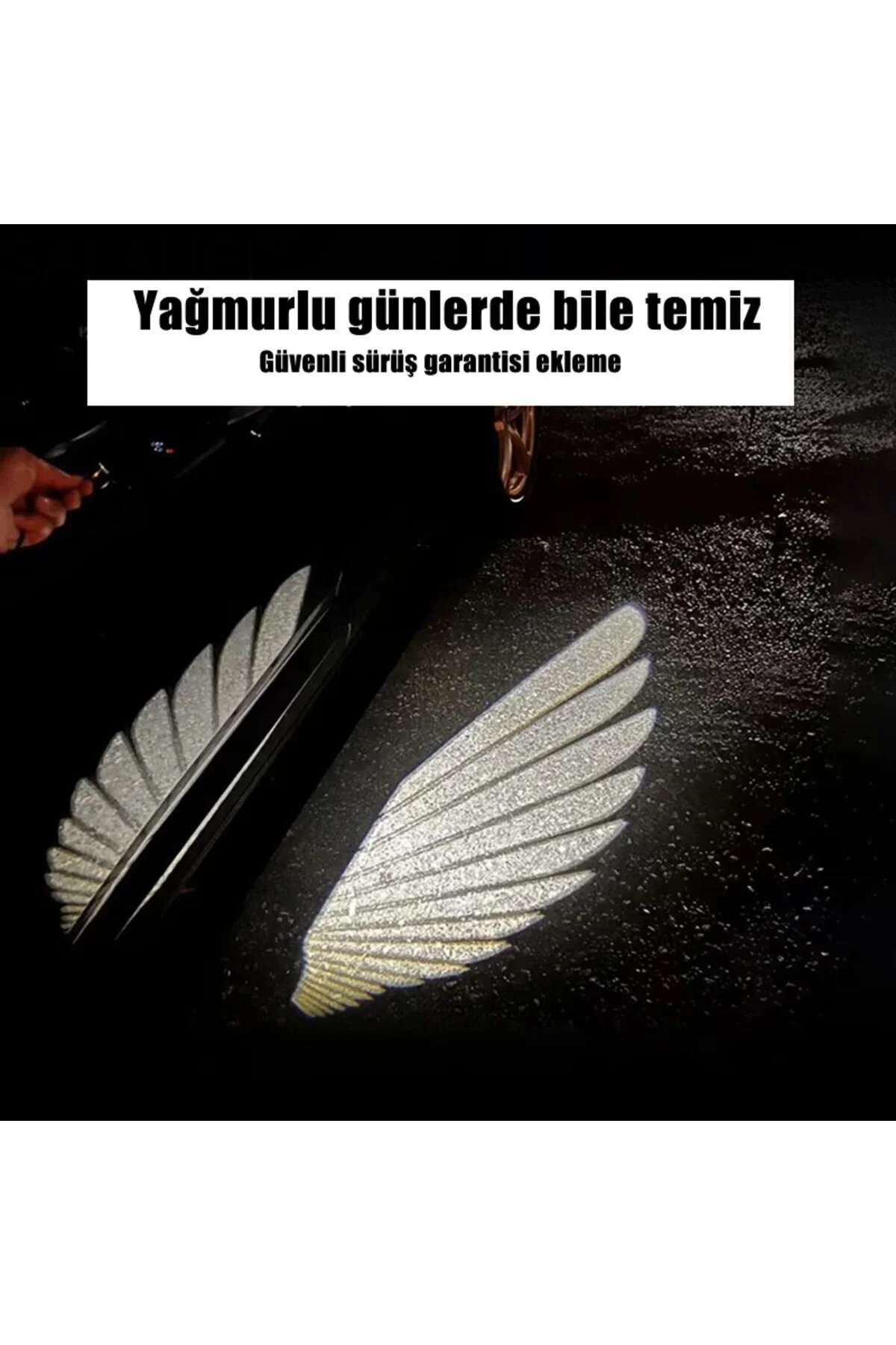 DemirciStore 12V Evrensel Melek Led Kanat Işığı Ayna Altı