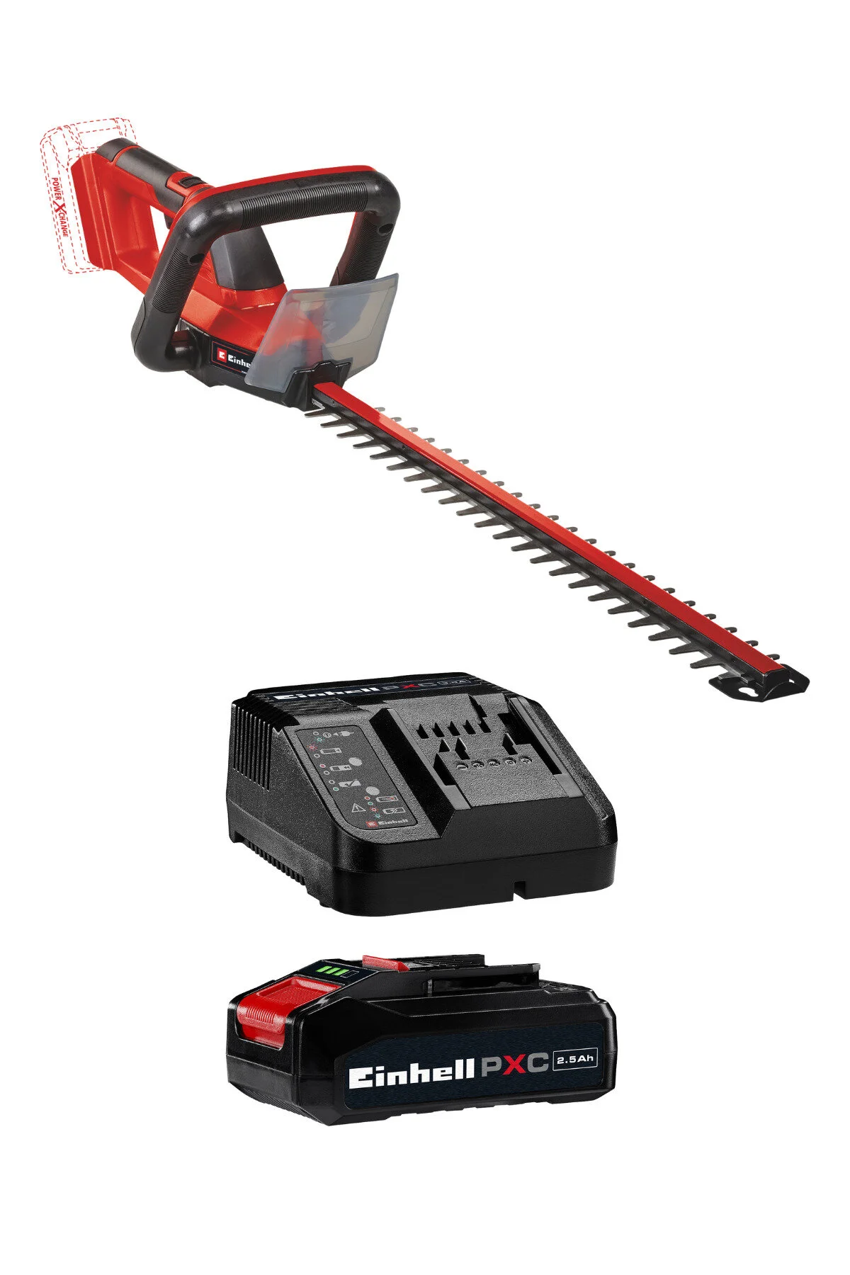 Einhell GC-CH 18/50 Li, Akülü Çit Budama Seti (2,5 Ah Starter Kit Dahil)
