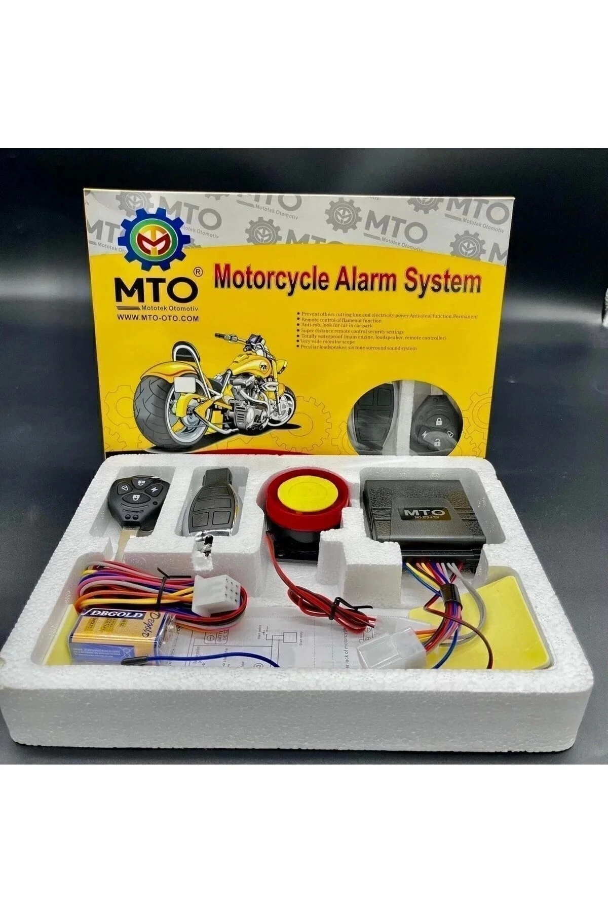 Genel Markalar Motosiklet Alarm-uzaktançalıştırma Seti -motor Alarmı