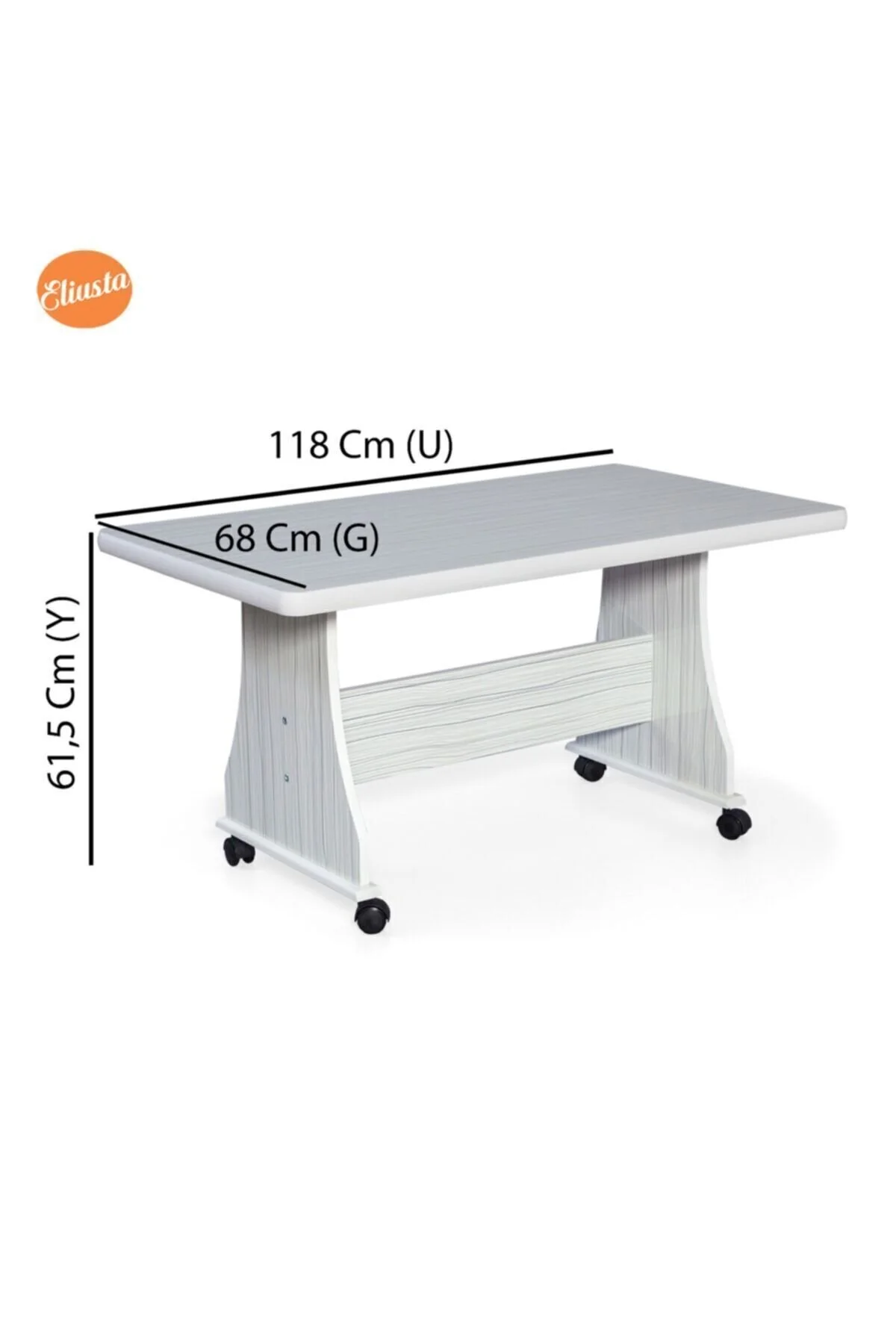 Genel Markalar Tekerlekli Mdf Masa %100 Mdf Salon Orta Sehpa Yemek Masası Ofis Sehpa