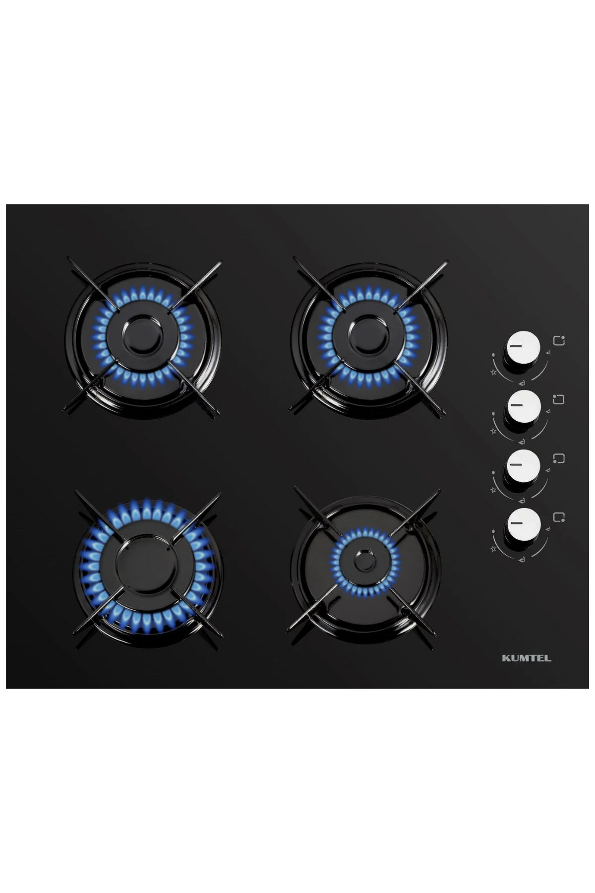 KUMTEL Black Still Button 3'lü Ankastre Set