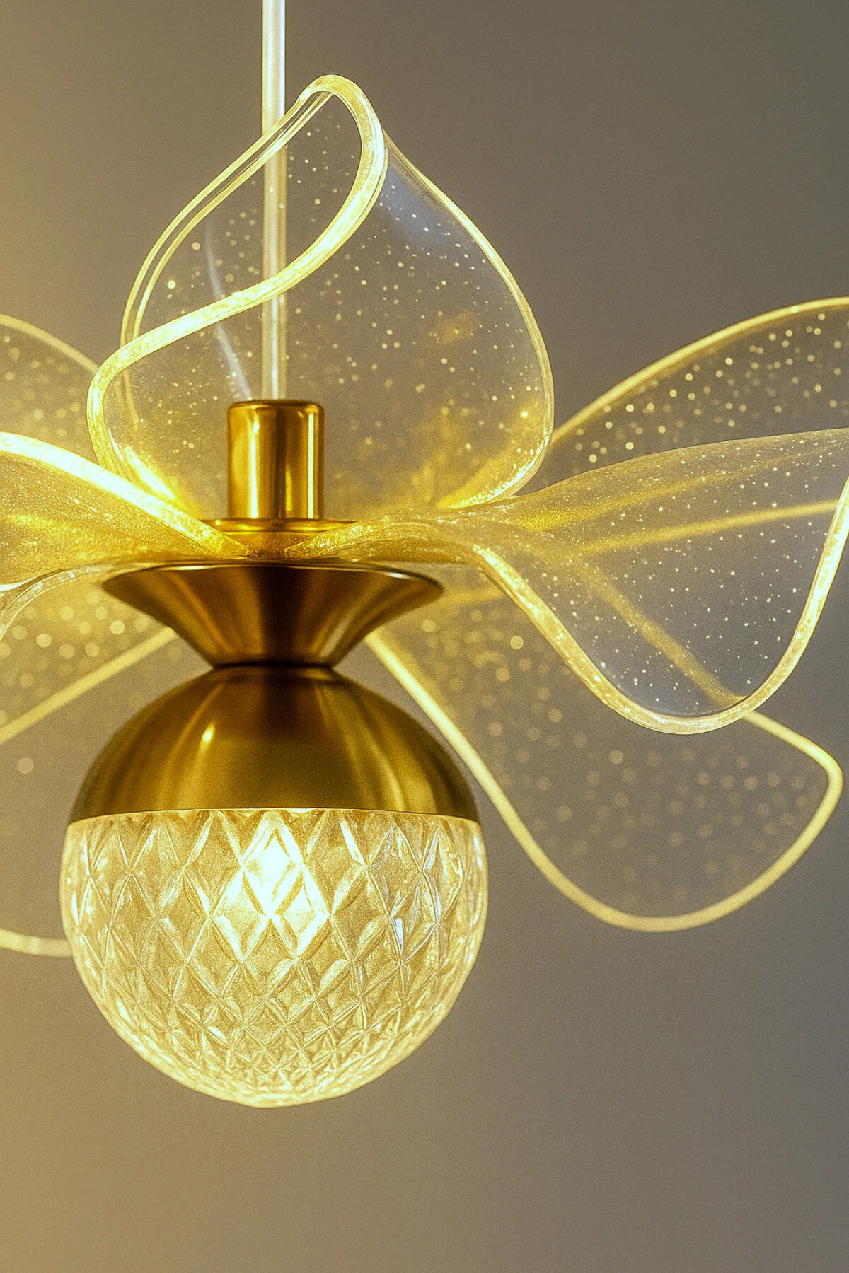 Luna Lighting Kleopatra Model Gold Kaplama 3renk Metal Salon Mutfak Oturma Yatak Odası Modern Led Sarkıt Avize
