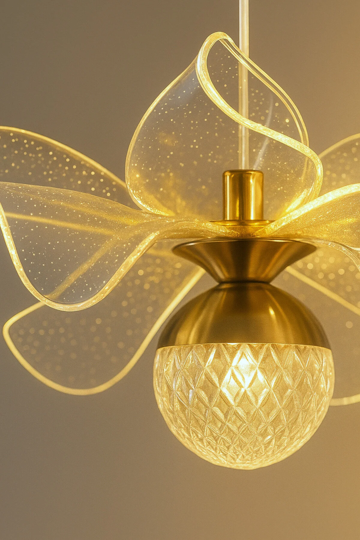 Luna Lighting Kleopatra Model Gold Kaplama 3renk Metal Salon Mutfak Oturma Yatak Odası Modern Led Sarkıt Avize