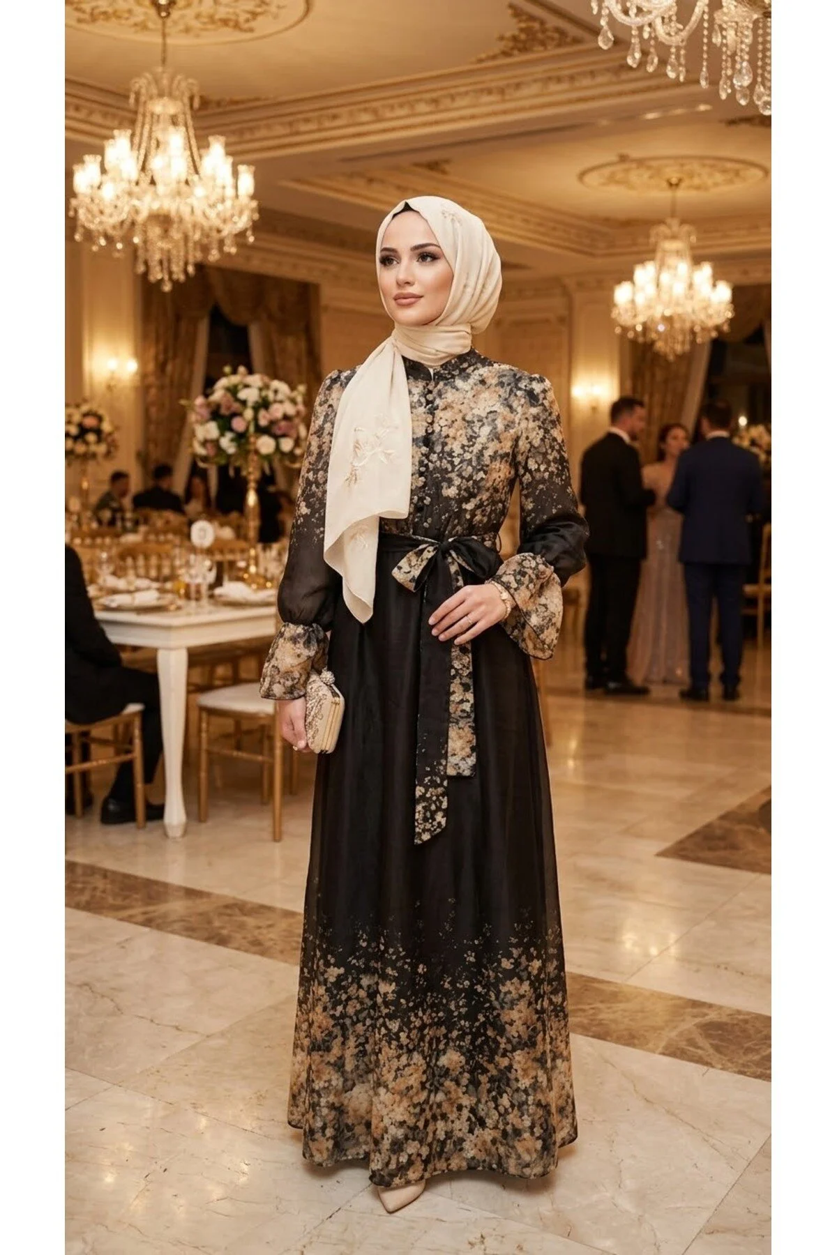 melisa as moda tesettür elbise nişan dügün özel günler