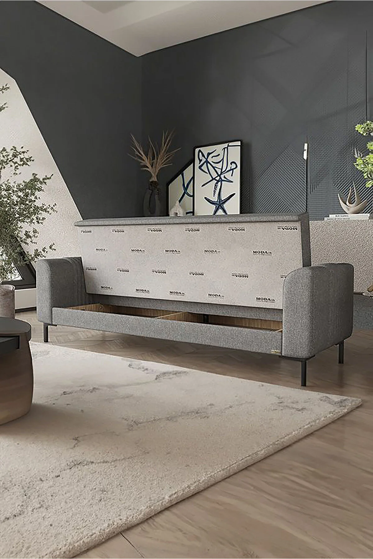 Modalife Mitra Üçlü Salon&oturma Odası Kanepe - Gri