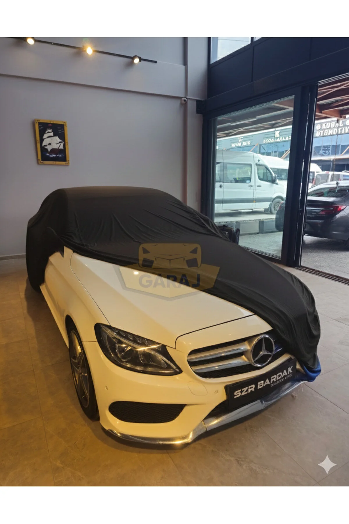 Modern Garaj Kumaş Araç Brandası-Mercedes E180 E220, S500 BMW G40,G60 AUDİ A6,A7,A8 VOLVO S90