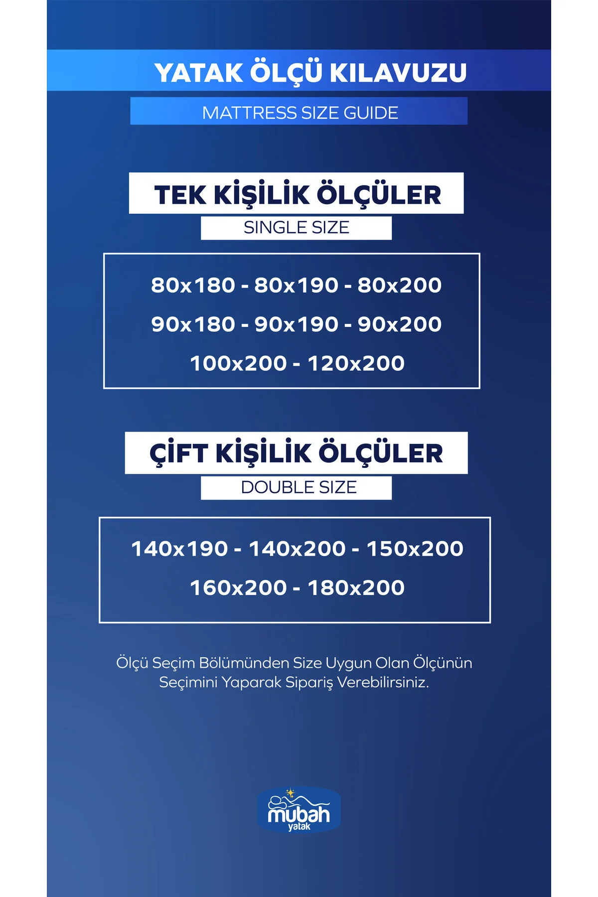 MUBO Full Ortopedik Bamboo Ekstra Yaylı Yatak 20cm Özel Ölçü Seçenekli