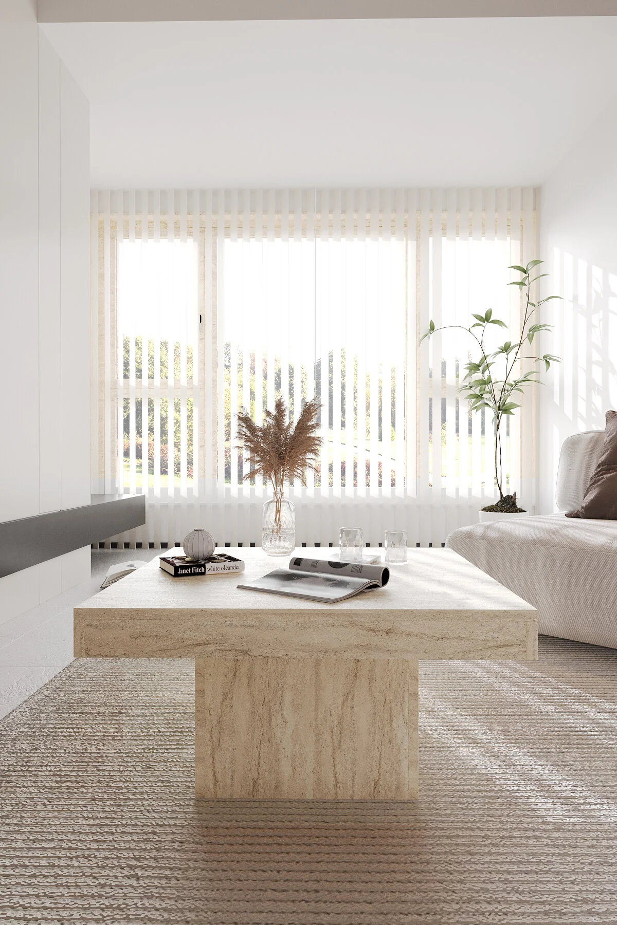 OBİ Atölye VOLKA Orta Sehpa 72x72 cm İskandinav Stili Küp Sehpa