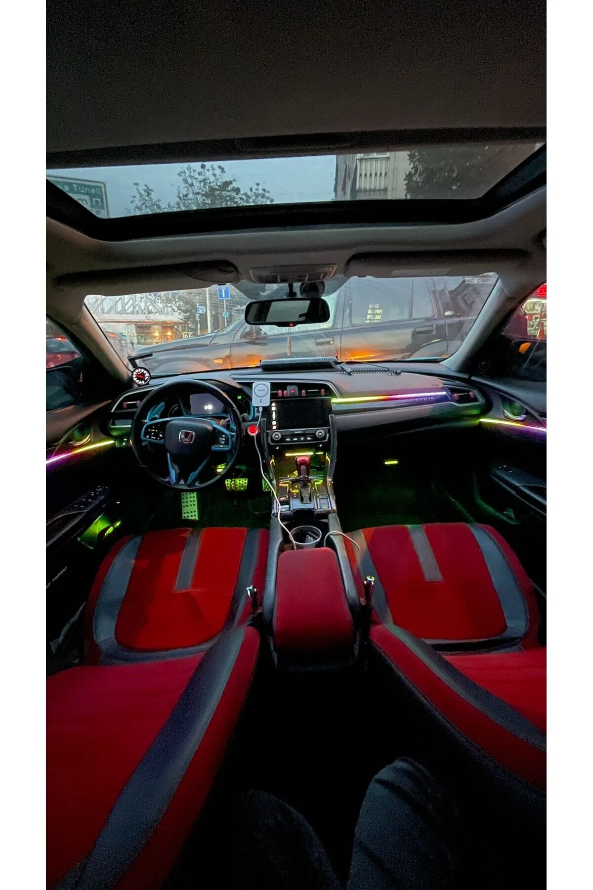 ÖZKAN TUNING AKSESUAR 64 Renk RGB Araç İç Ambiyans Led Dekorasyon Ortam Işıkları