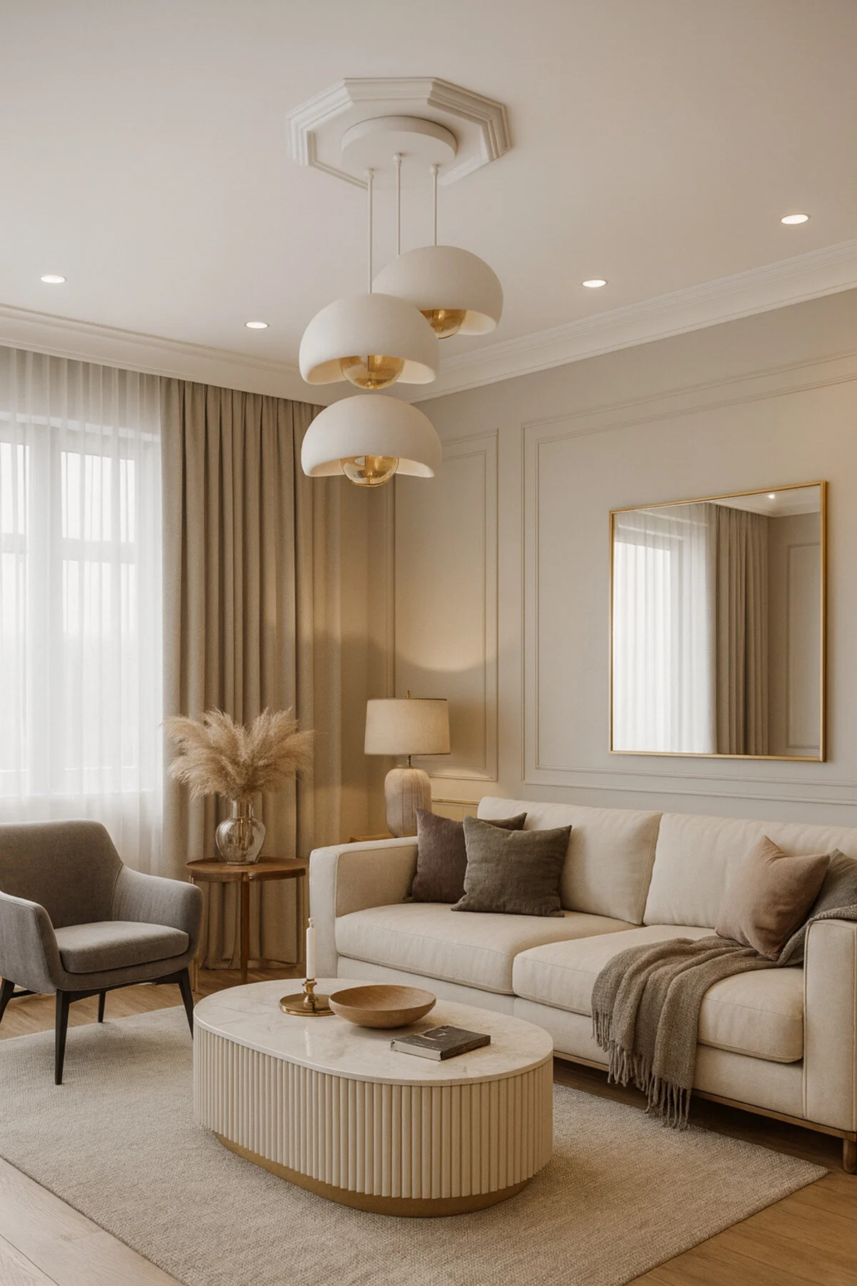 PayStudio Beton Görünüm 3 Lü Sarkıt Avize Bohem Modern Rustik (Rustik Ampül Hediyedir.)