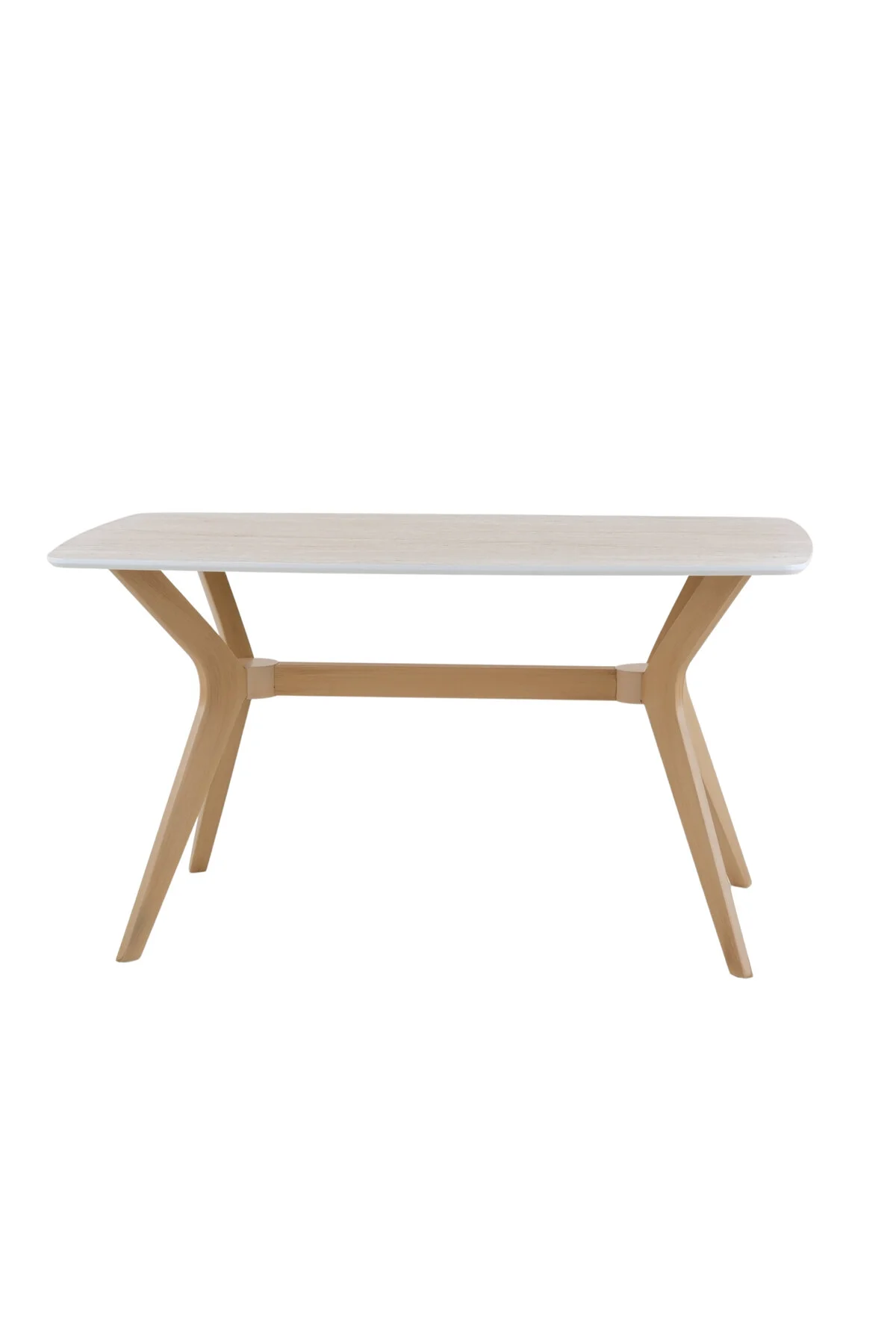 PLASMOB 80x140 Mutfak Masası Takımı 1 Masa + 4 Sandalye Salon Masası Viktoria Model-Traverten/Ceviz