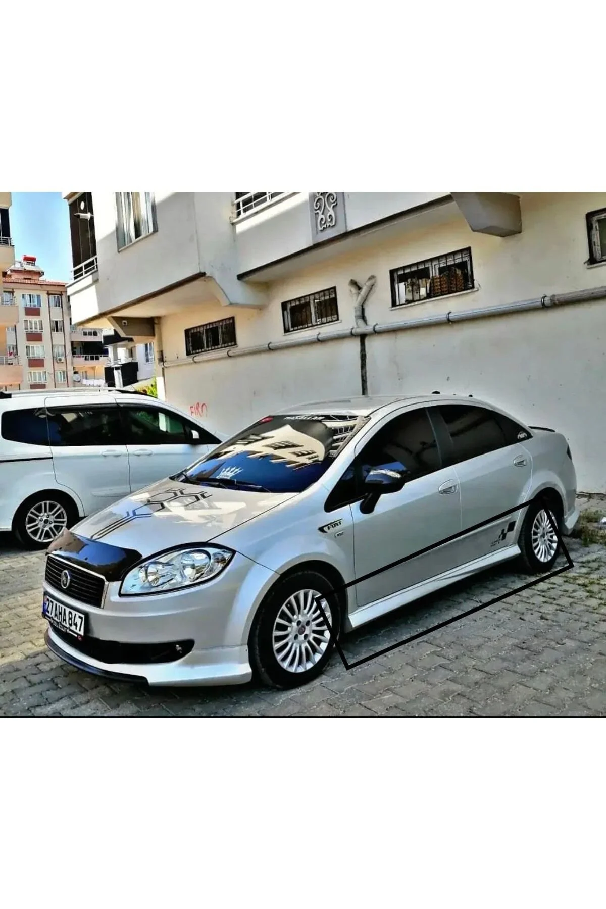 PRİMEAUTOGARAJ Fiat Linea Yan Marşpiyel Takım Astarlı