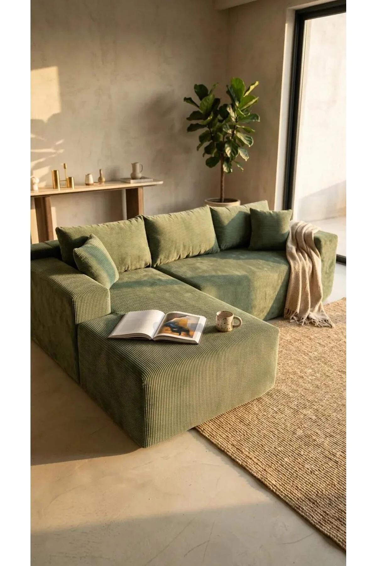 Ravessi Comfort Eko Modüler Köşe Koltuk Takımı-Modern Şık Salon Koltuğu