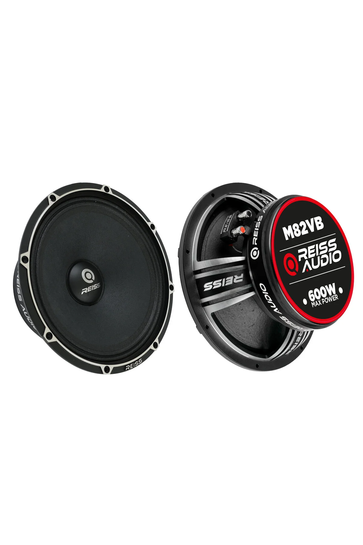 Reiss Audio Rs-M82VB Çifti 1200wat-600w Rms Gelmiş Geçmiş En İyisi 20 Cm Oto Midrange Hoparlör