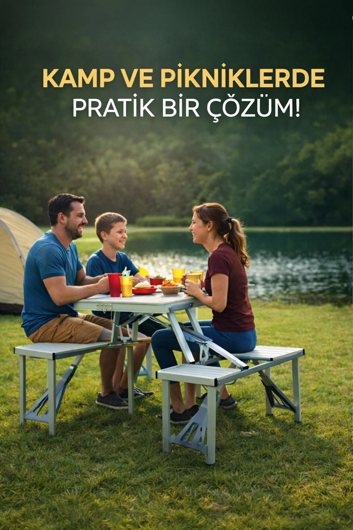 ROBO 4 Kişilik Katlanır Kamp Masası