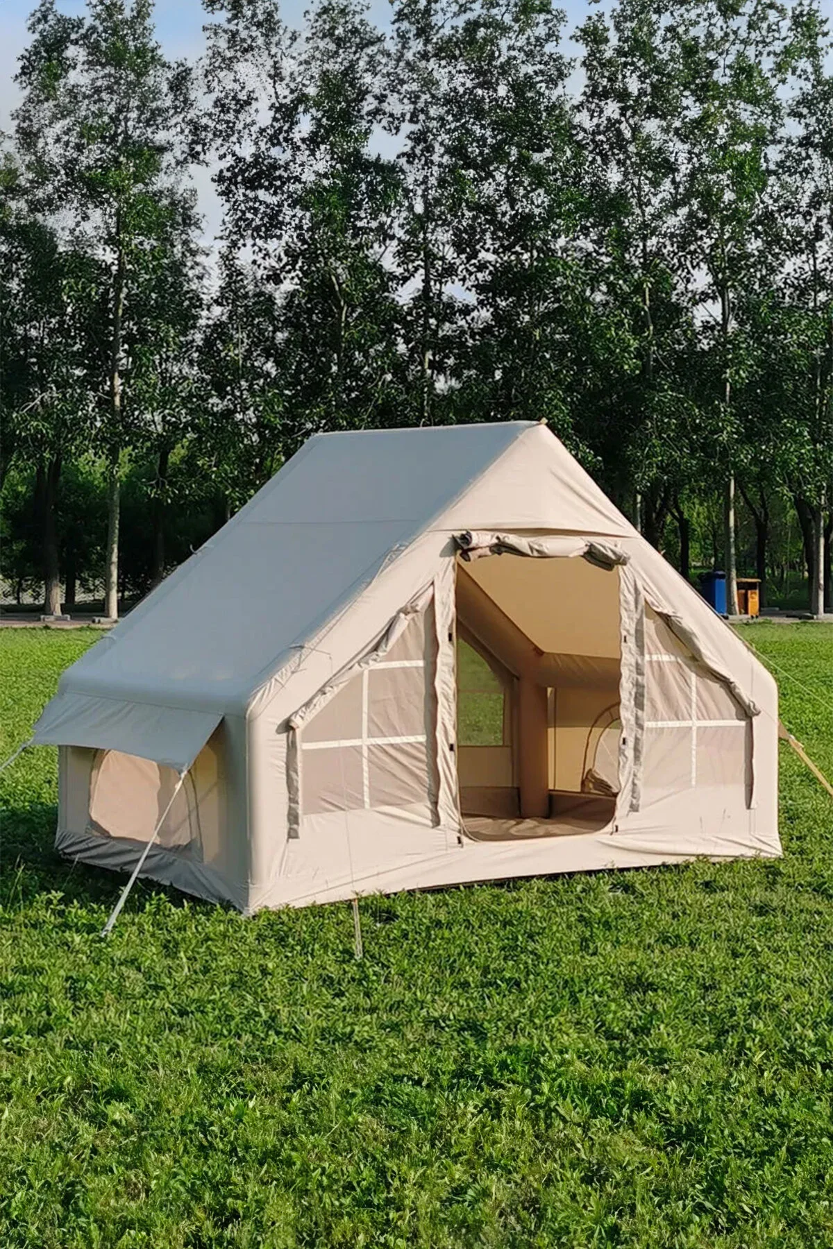 ROBO 6 Kişilik 4 Mevsim Şişme Kamp Çadırı (Oxford 210T UPF>40 Kumaş, -40 °C'ye Kadar Kullanım)