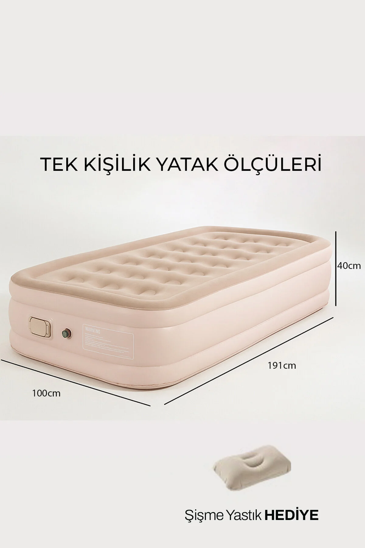 ROBO Kendi kendine şişen otomatik tek kişilik yatak
