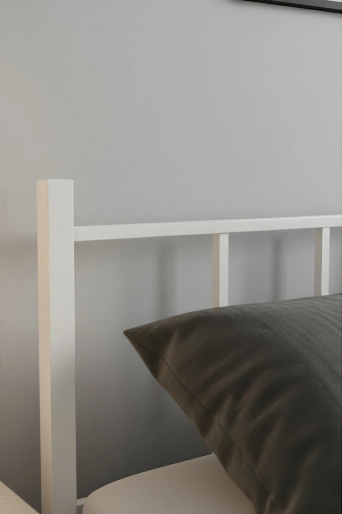 Sevinse Home Çift Kişilik Ferforje Metal Karyola Beyaz