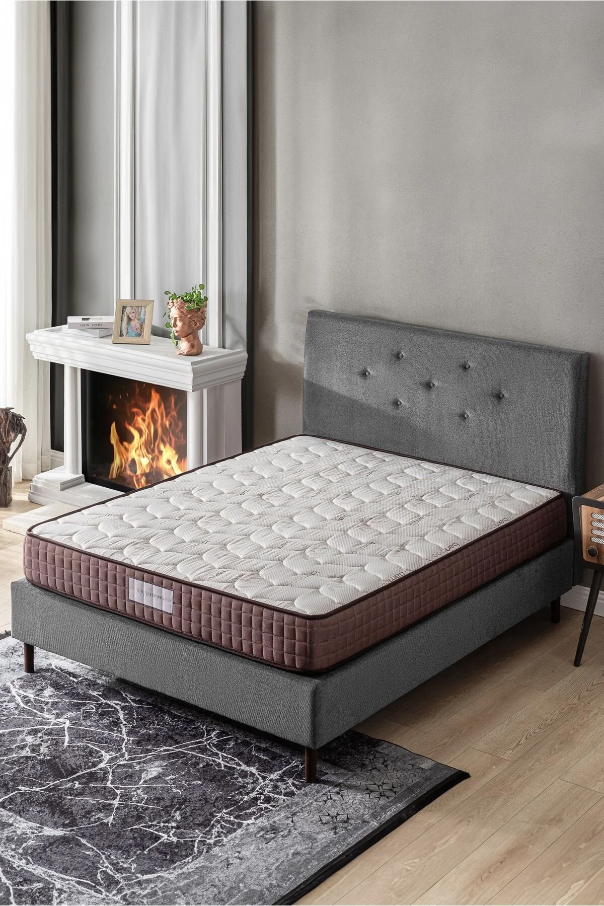 US. SLEEPING Full Ortopedik Bamboo Classic Yaylı Yatak (21CM)