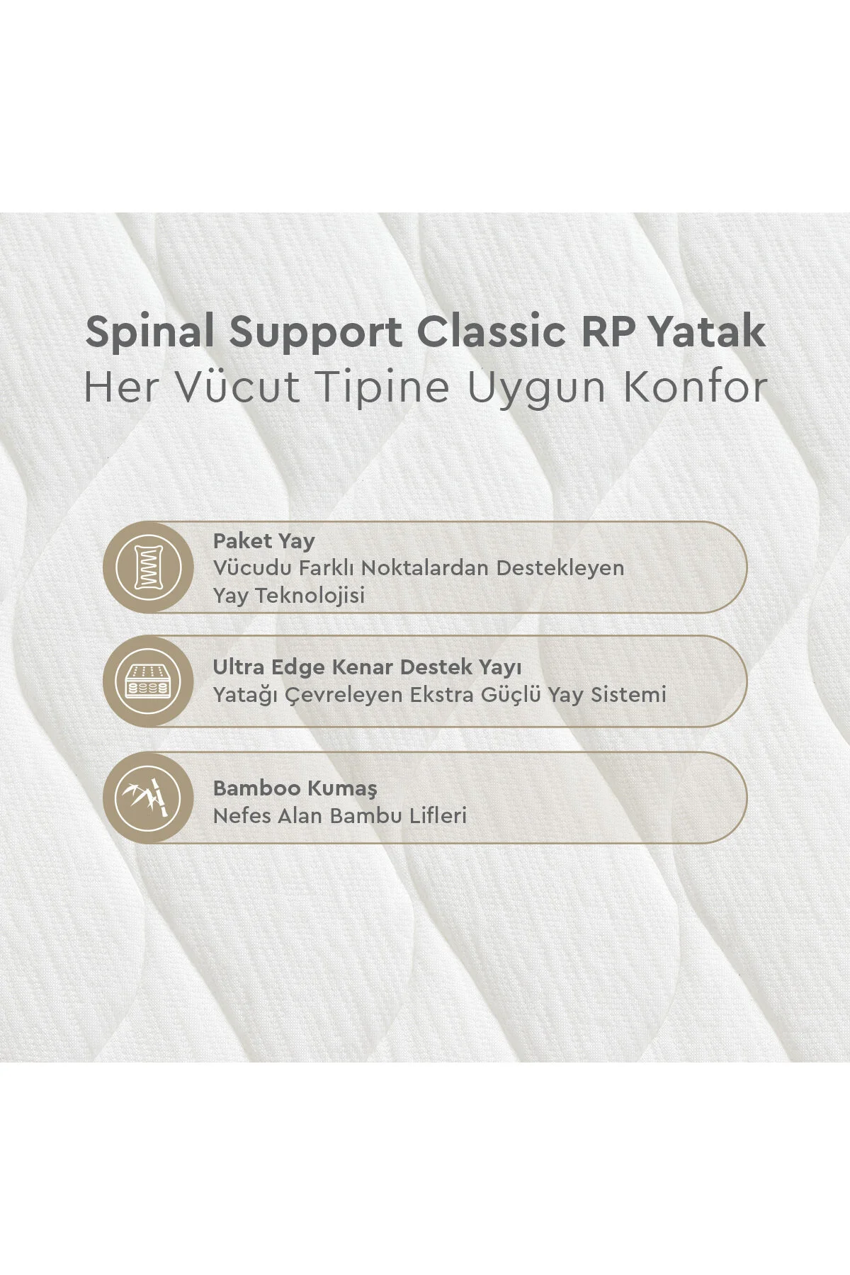 Yataş Spinal Support Classic Rollpack Pocket Yaylı Ortopedik Yatak