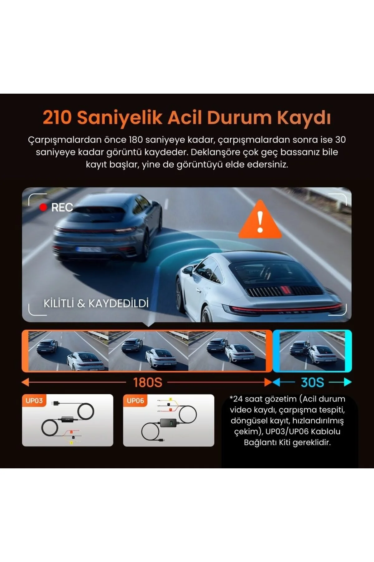 70MAİ T400 Ön Kamera +İç Kamera + RC21 Arka Kamera
