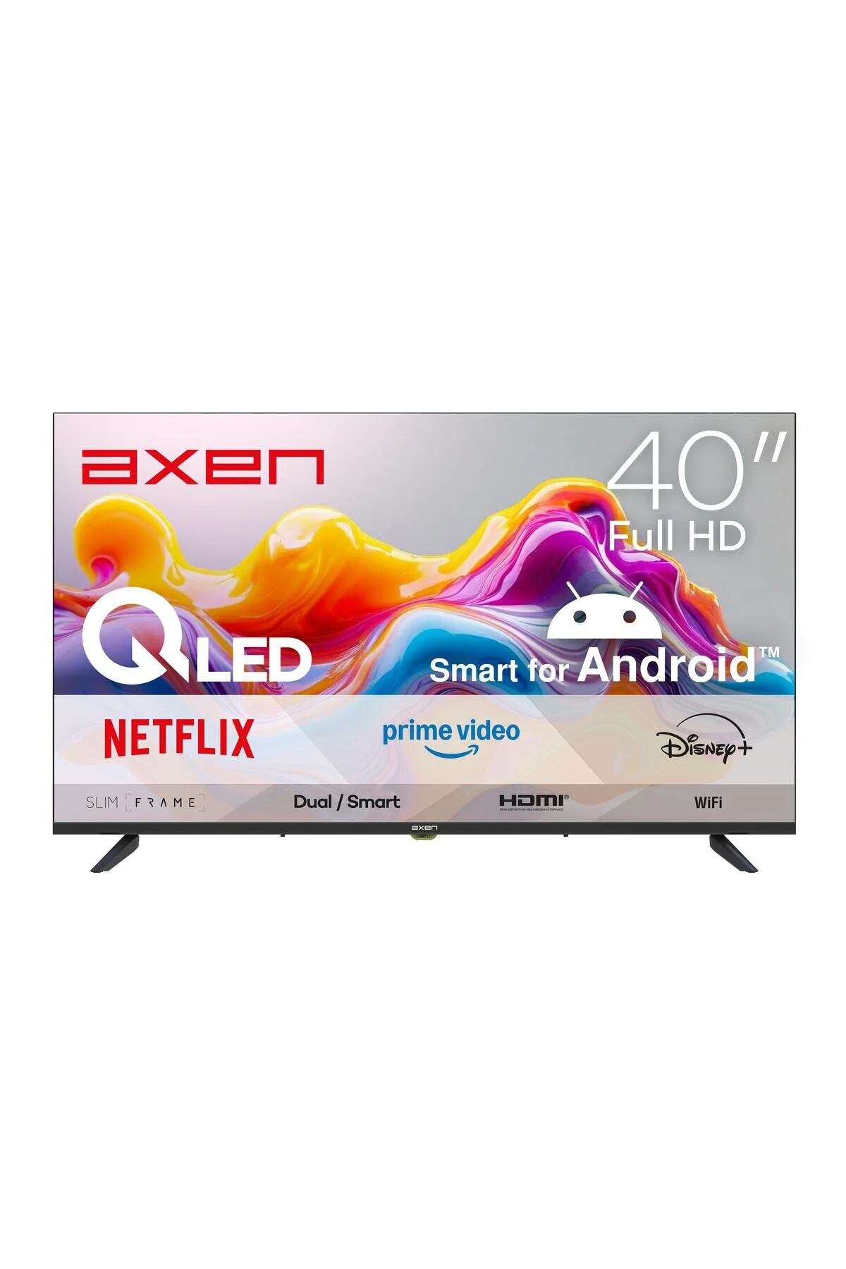 Axen AX40QLEDM-A14S 40 İnç Full HD Android Smart Dahili Uydu Alıcılı WiFi LED TV