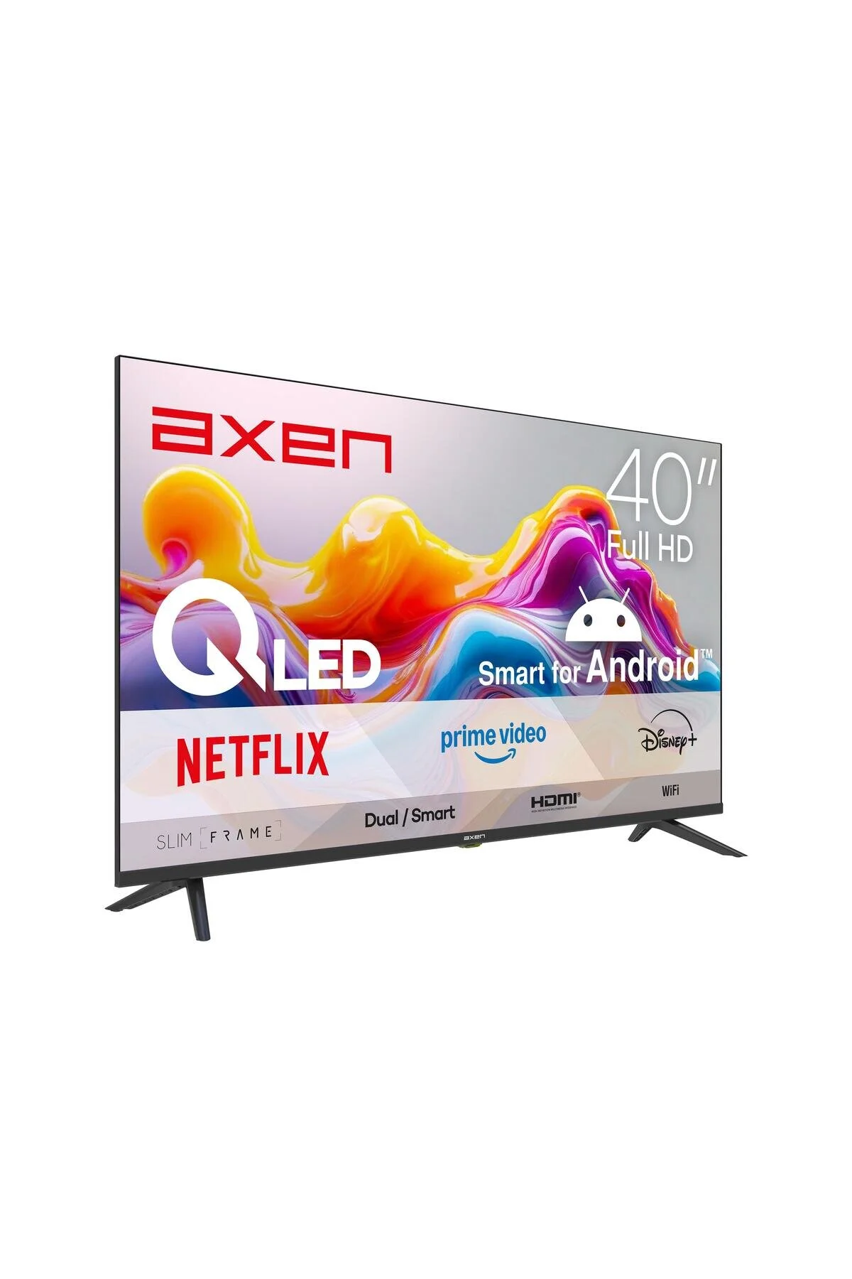 Axen AX40QLEDM-A14S 40 İnç Full HD Android Smart Dahili Uydu Alıcılı WiFi LED TV