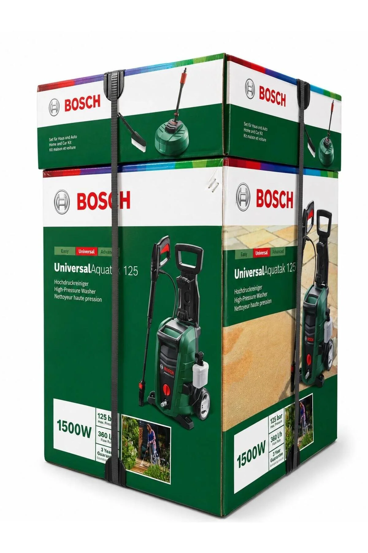 Bosch Aquatak 125 Basınçlı Yıkama + Oto ve Ev Yıkama Kiti 061599262D