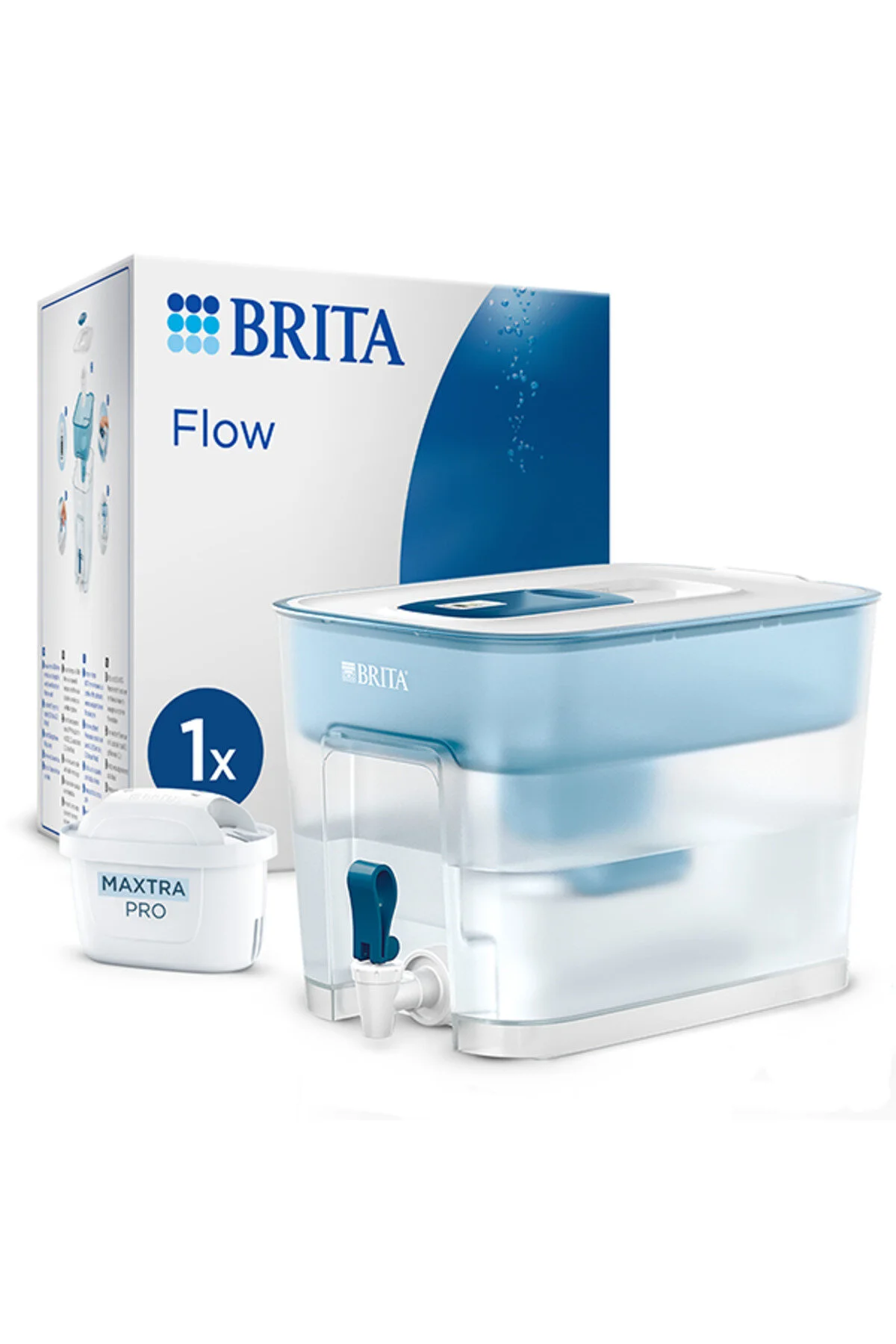 BRITA Flow 1x MAXTRA PRO Pure Performance Filtreli Su Arıtma Sebili (8,2L)
