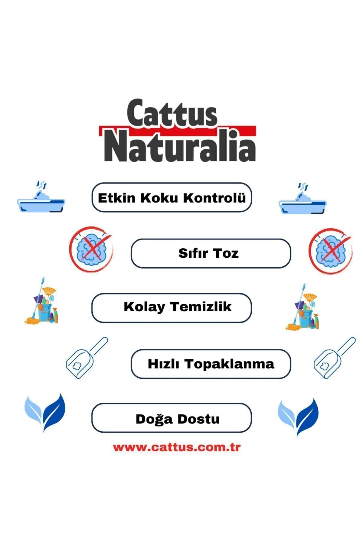 Cattus Naturalia Aktif Karbonlu Klasik Ceviz Kabuğundan Yapılmış Doğal Kedi Kumu 3'lü; %100 Organik, Tozsuz, Kokusuz