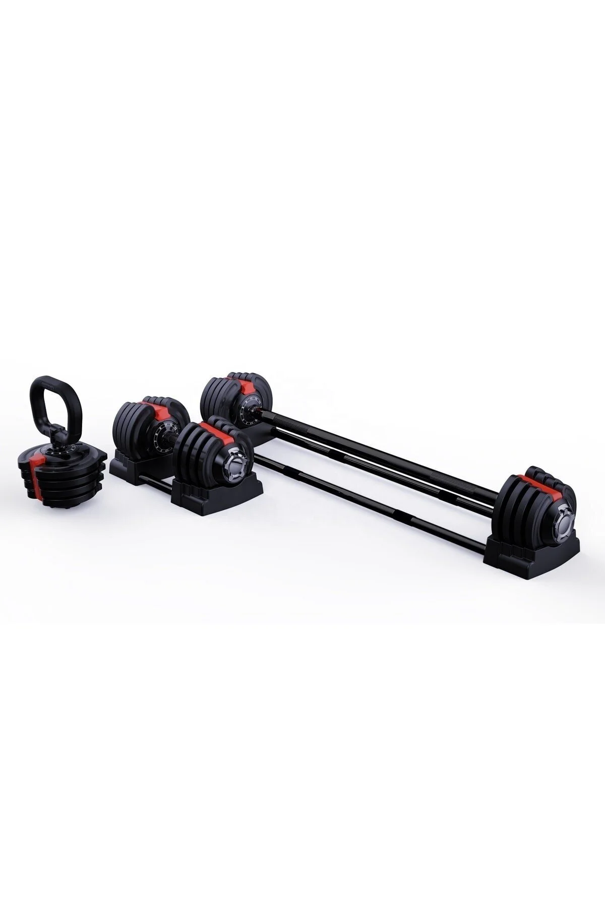 CKSpor Ayarlanabilir 3 In 1 Dumbell Ağırlık Seti Dambıl Halter Set Kettlebell 19-20 Kg CKS171