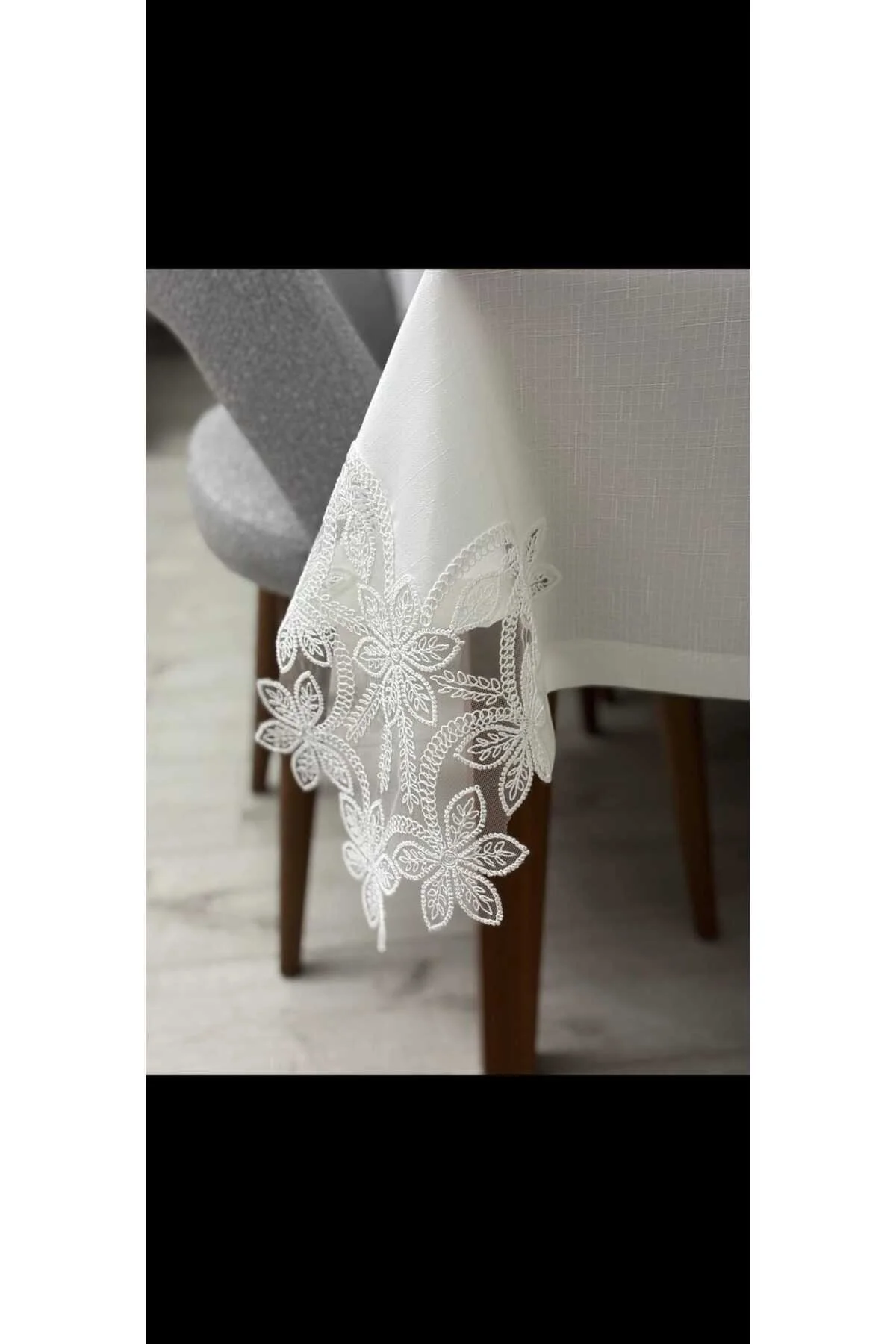 Çt Çeyizci Tekstil 12 Kişilik Masa Örtüsü Takımı, Masa Seti 12 Kişilik 26 Parça 160x220cm