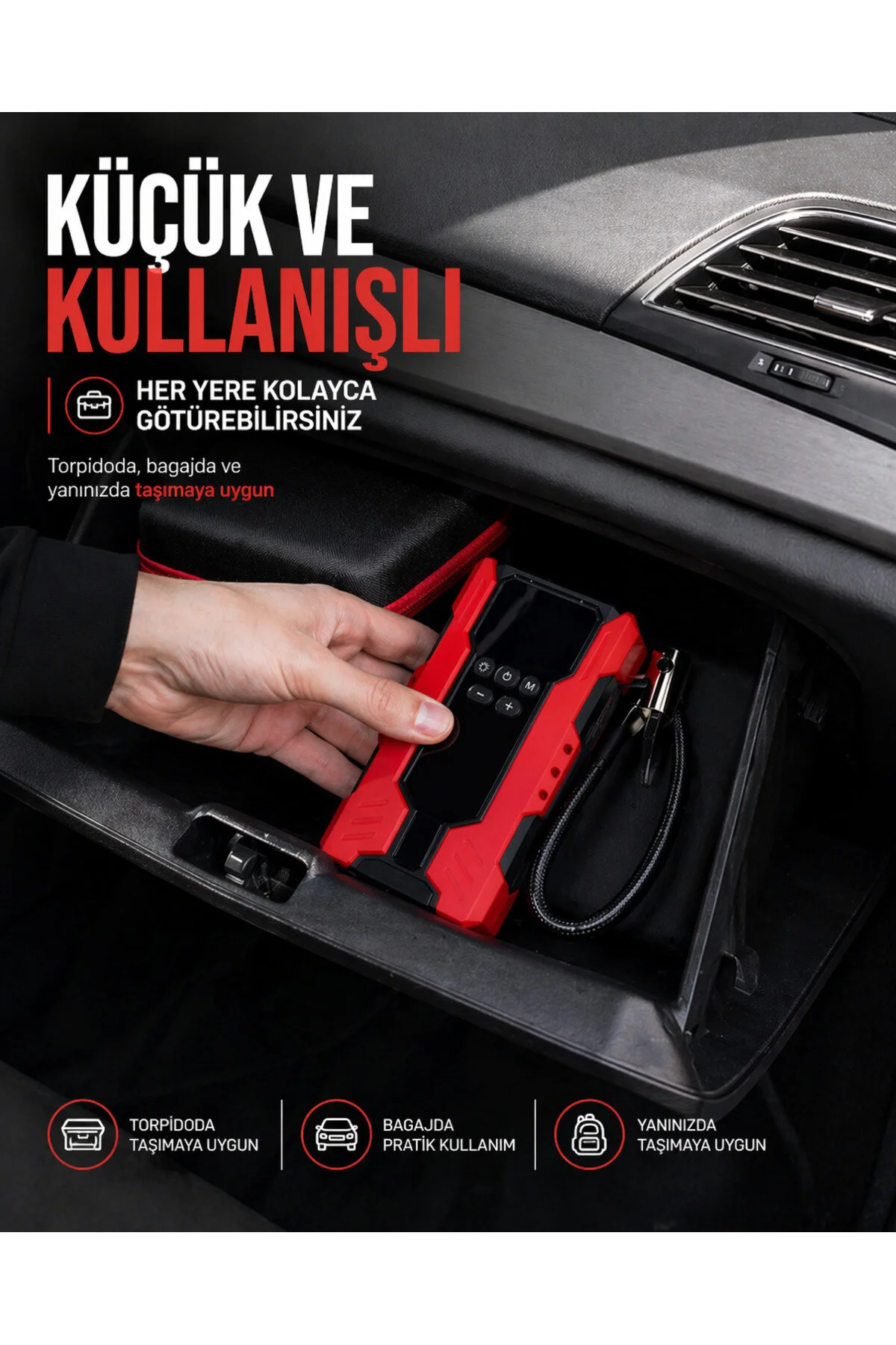Daflong 4'Ü 1 ARADA ŞARJLI 150 PSİ YÜKSEK BASINÇLI LASTİK ŞİŞİRME AKÜ ATEŞLEYİCİ LED IŞIK