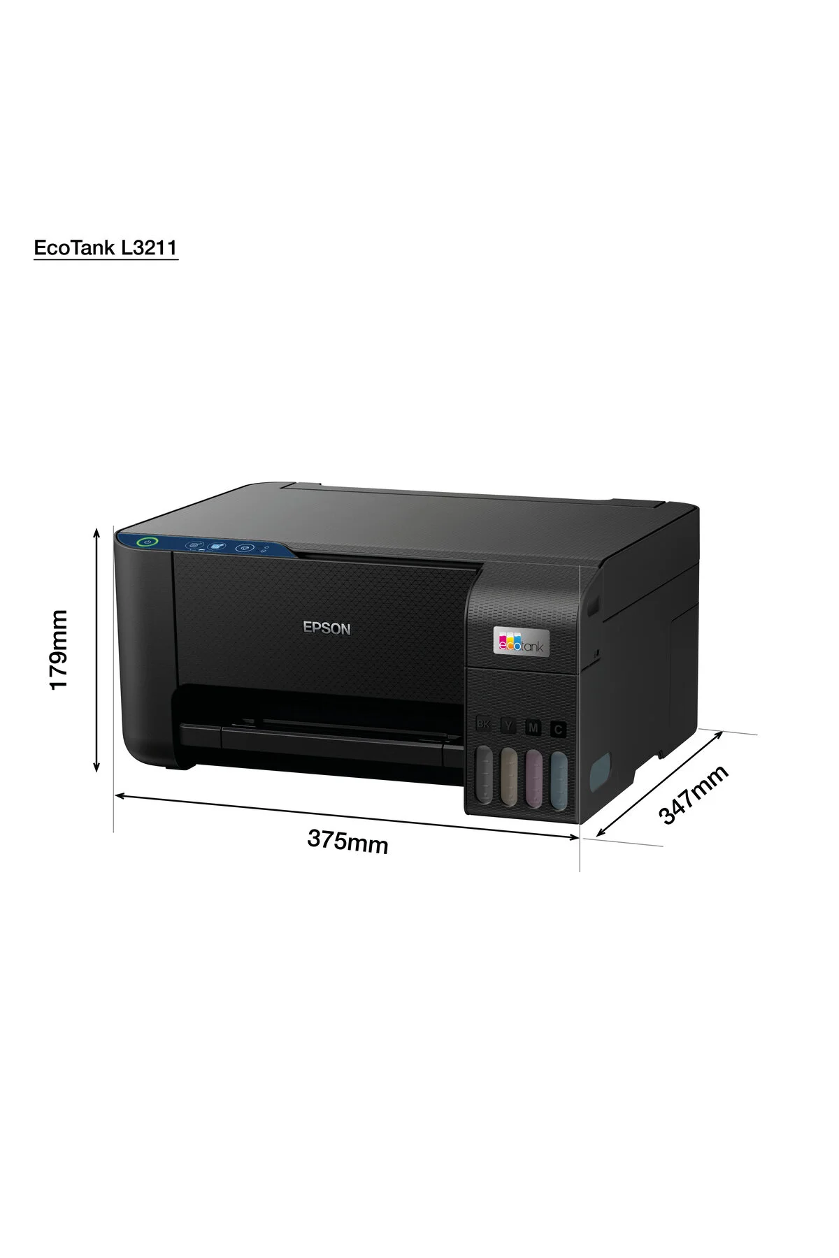 Epson EcoTank L3211 Tarayıcı + Fotokopi Renkli Çok Fonksiyonlu Tanklı Mürekkep Püskürtmeli Yazıcı