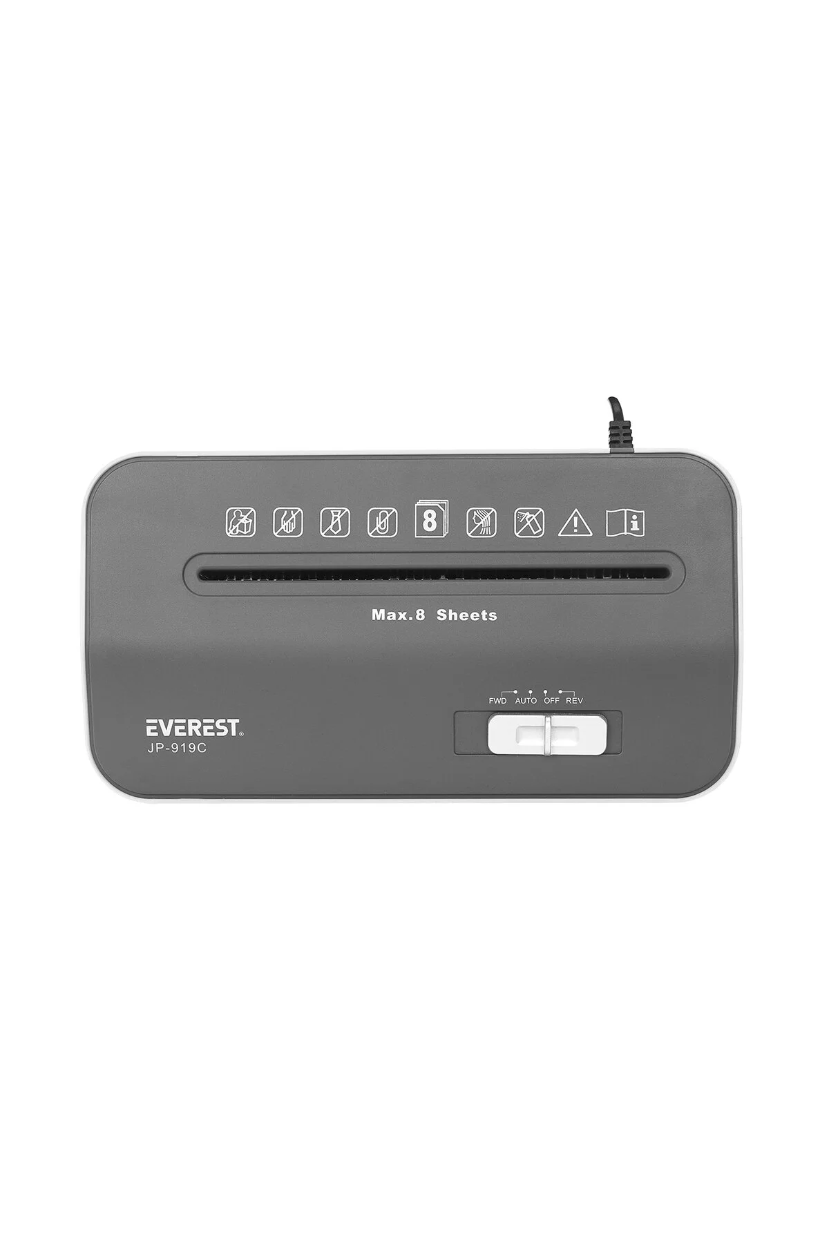 Everest JP-919C 12lt Kağıt Kesme Makinesi 312 -167.3 - 350mm Cross Cut Paper Shredder