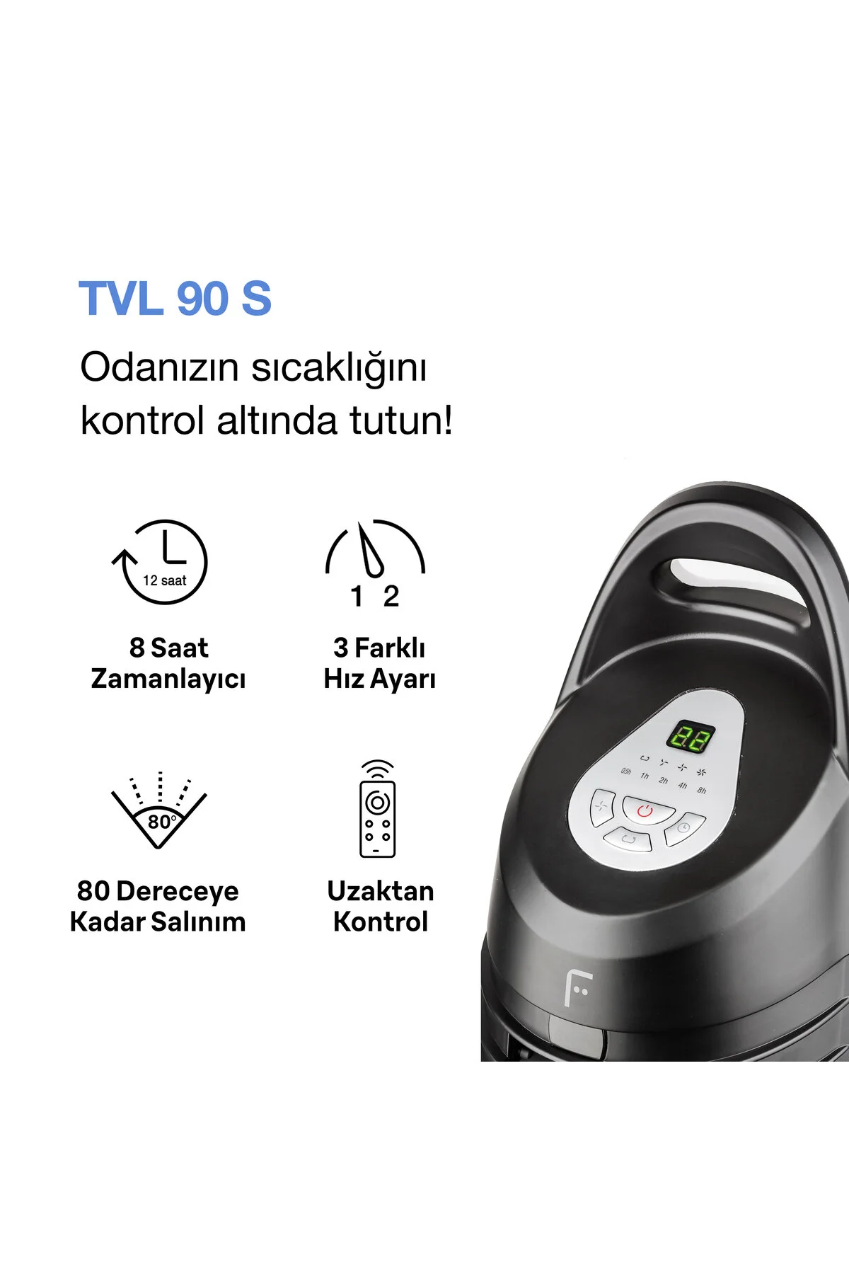 Fakir TVL 90S Kule Tipi Vantilatör