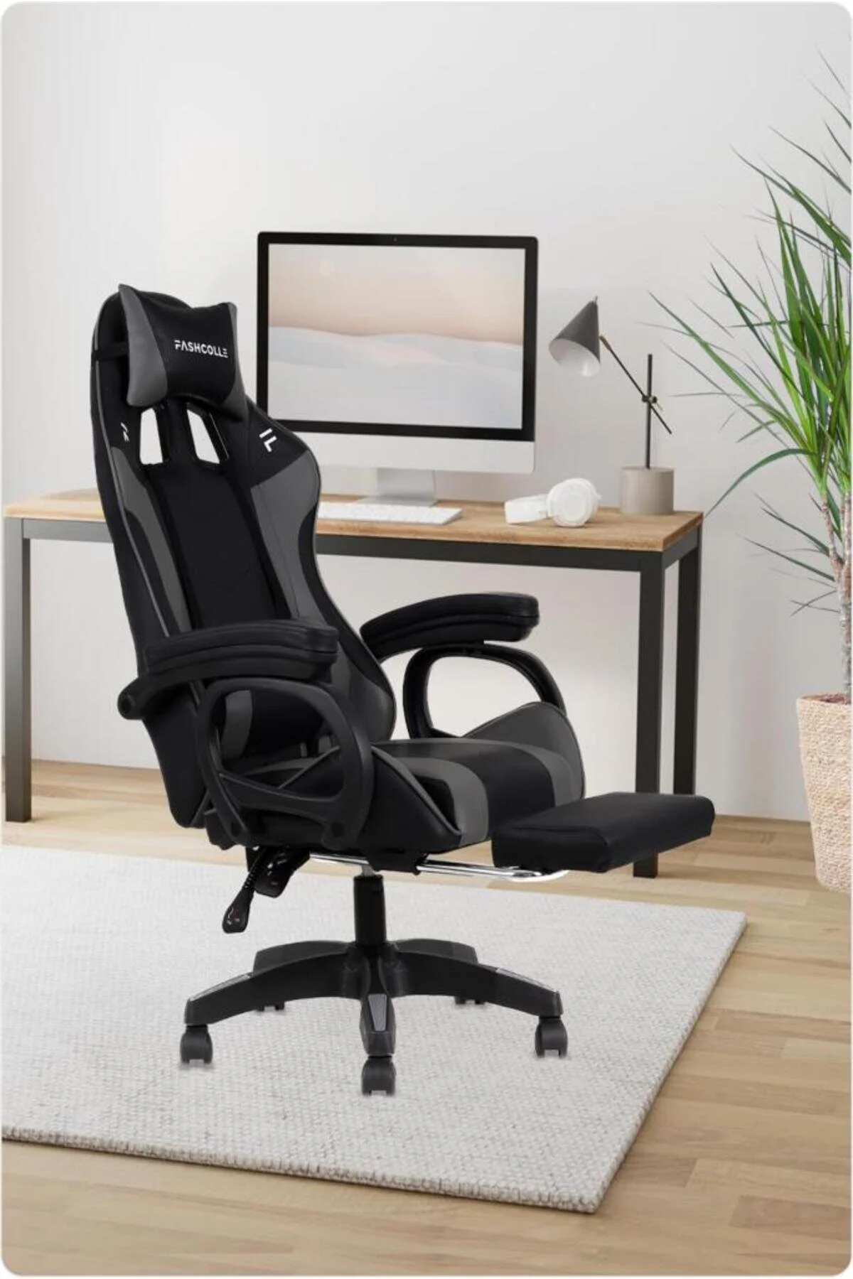 Fashcolle Dynamic Grey Masajlı Oyuncu Koltuğu