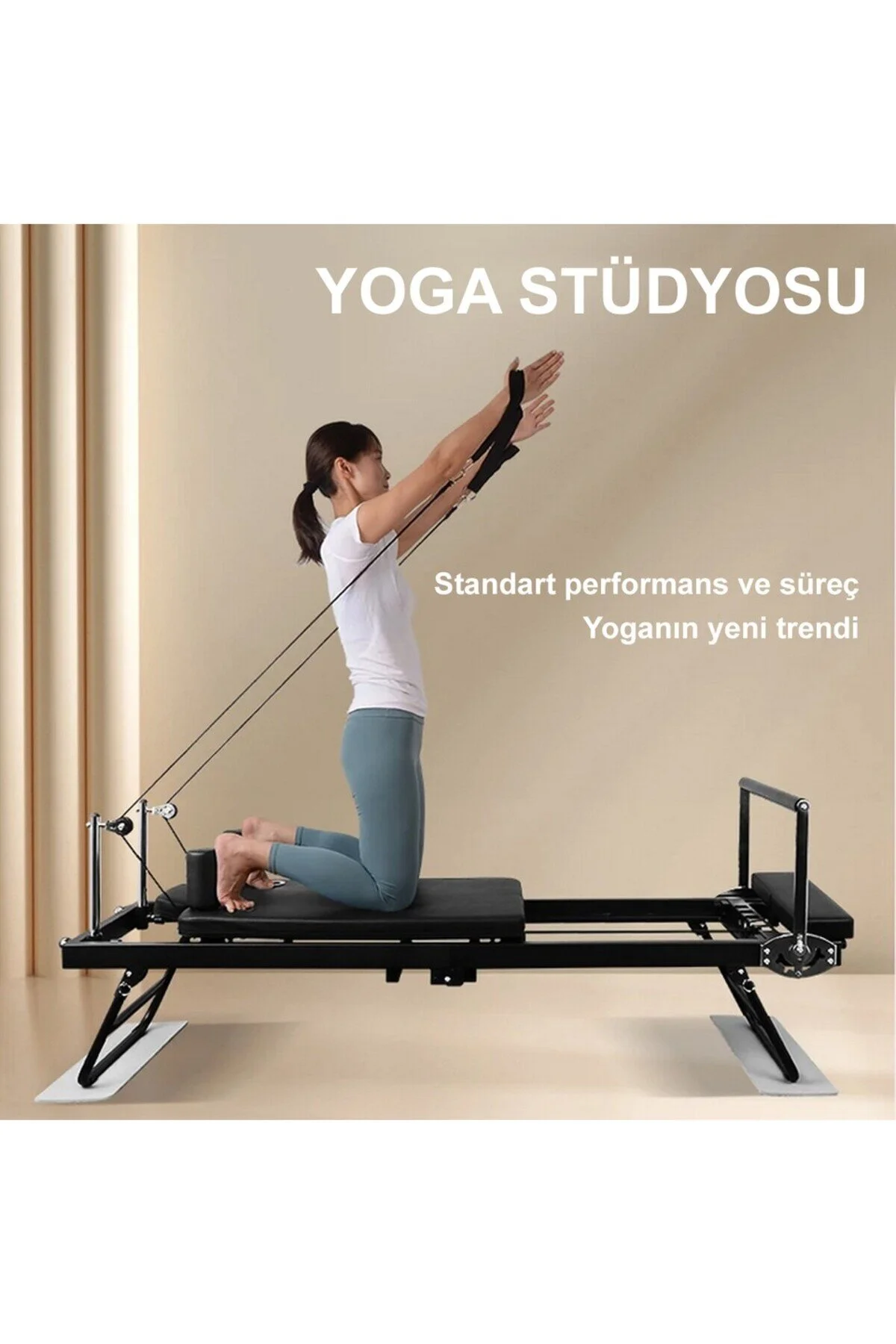 Hattrick Pilates Reformer Ev Tipi - Yer Kaplamaz Katlanır Hafif