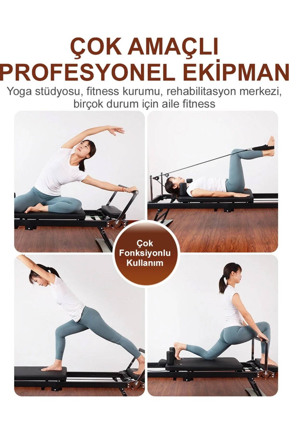 Hattrick Pilates Reformer Ev Tipi - Yer Kaplamaz Katlanır Hafif