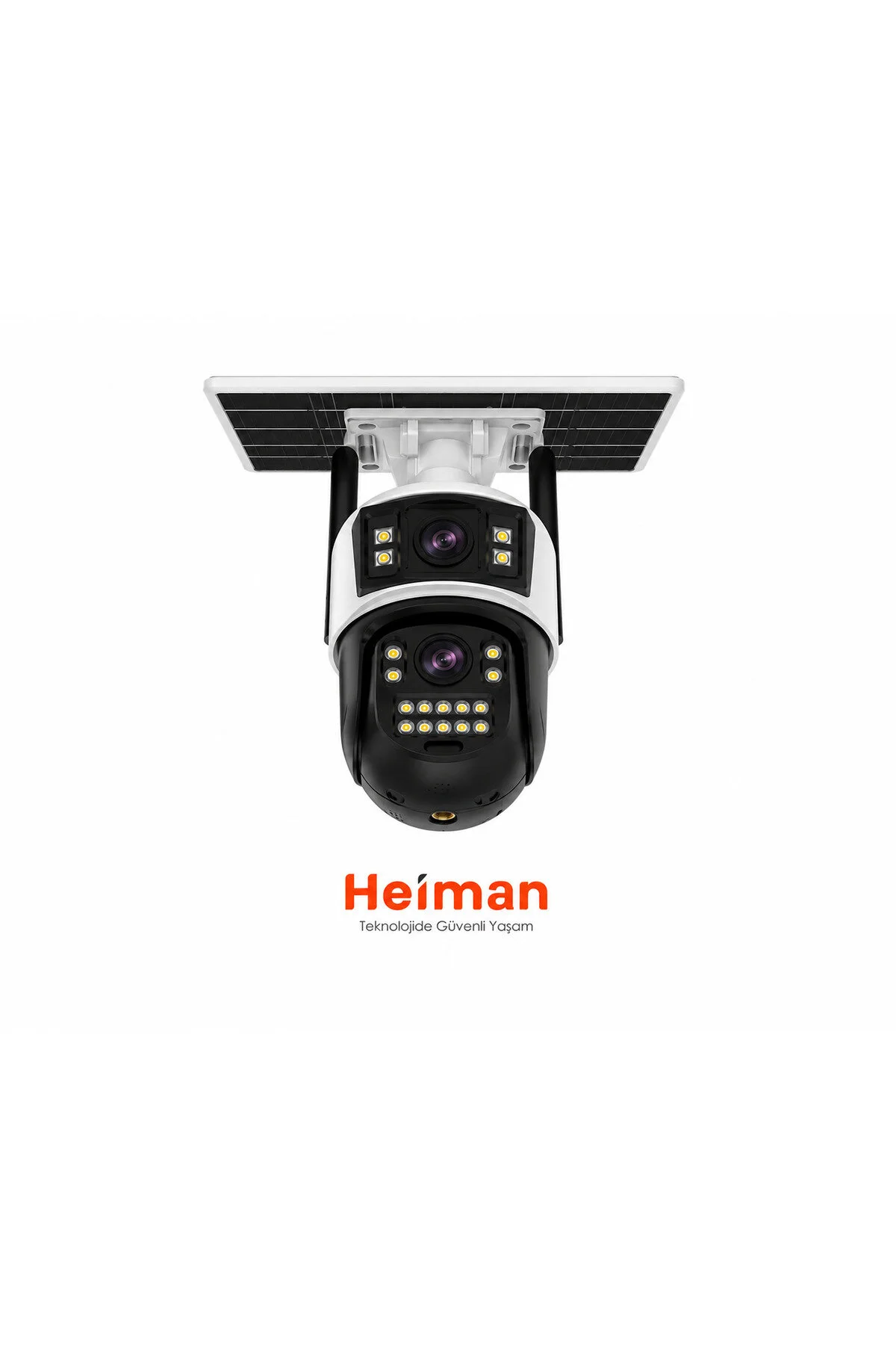 Heiman HM-850 2 Kameralı Solar PTZ 4G Sim Kartlı Kamera