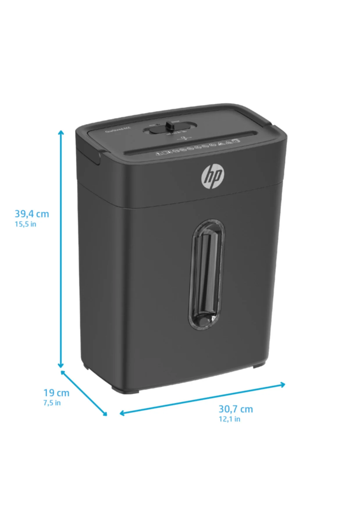 HP ONESHRED 6CC Evrak İmha Makinesi / Kağıt Kırpma Makinesi - Çapraz/konfeti kesim - 5x14mm-14lt