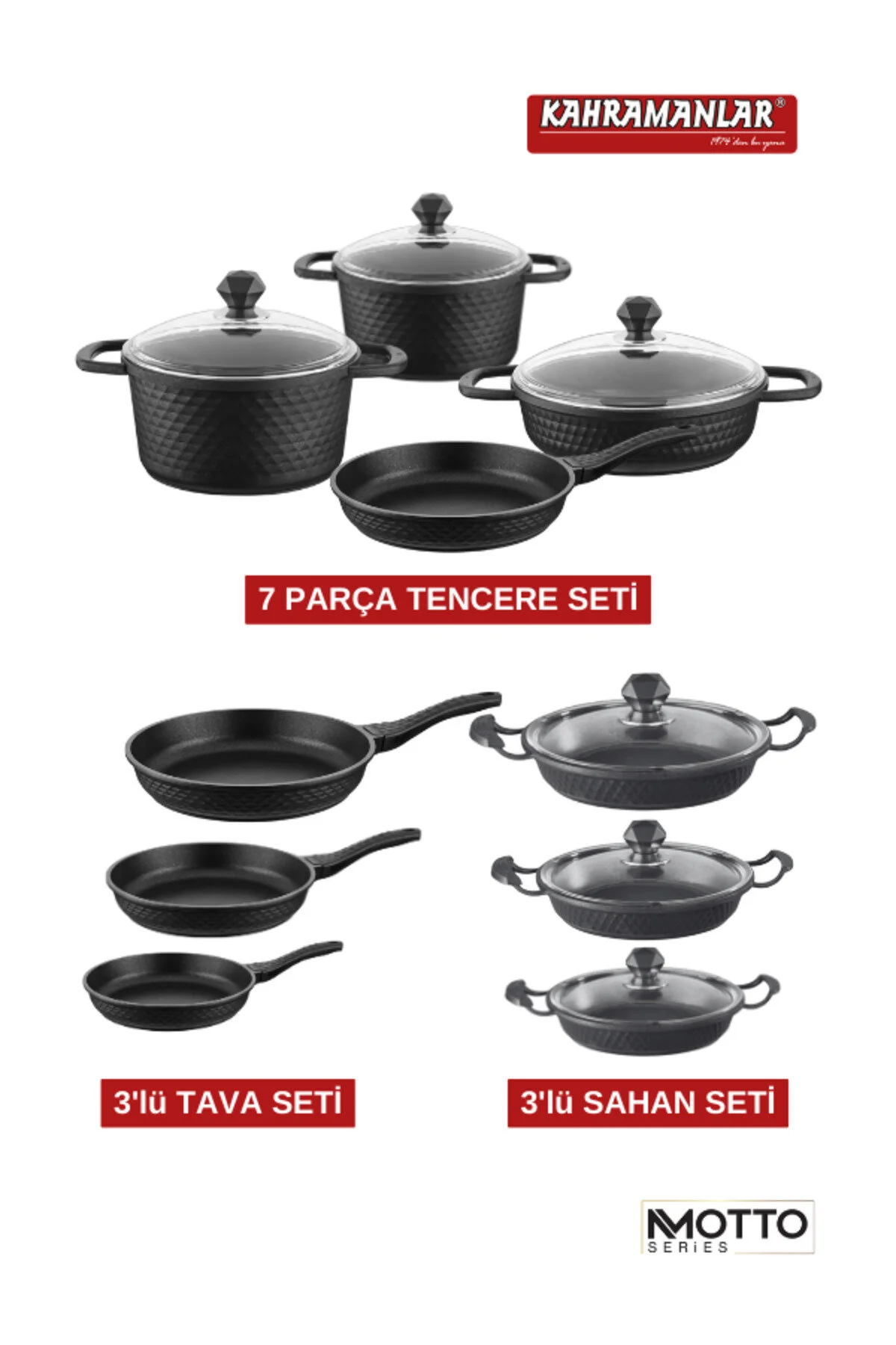 Kahramanlar Motto 16 Parça Döküm Çeyiz Seti