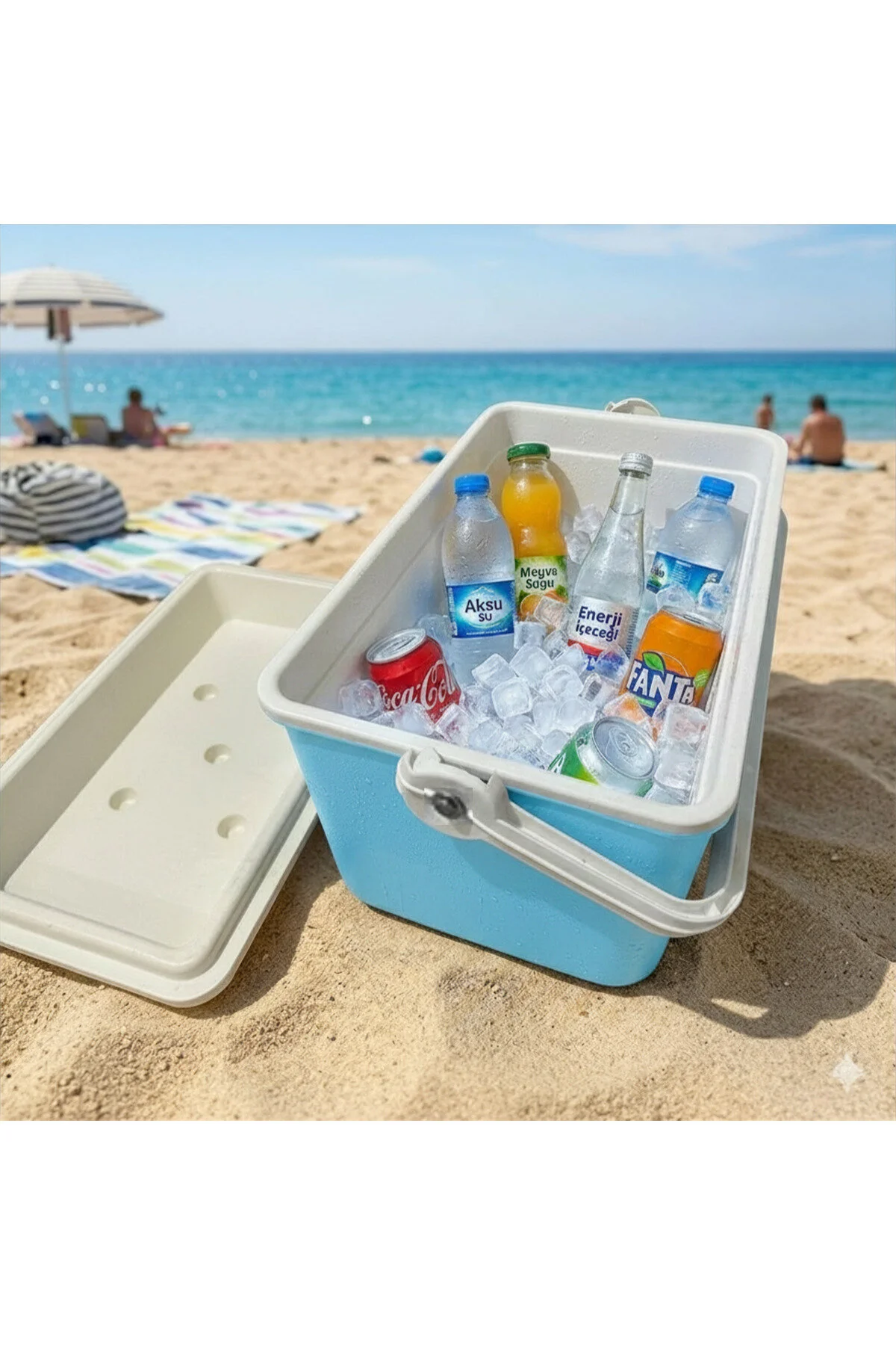 Kale Termos 32 LT BUZLUK TERMOS (1015 COOLER BOX) AÇIK MAVİ
