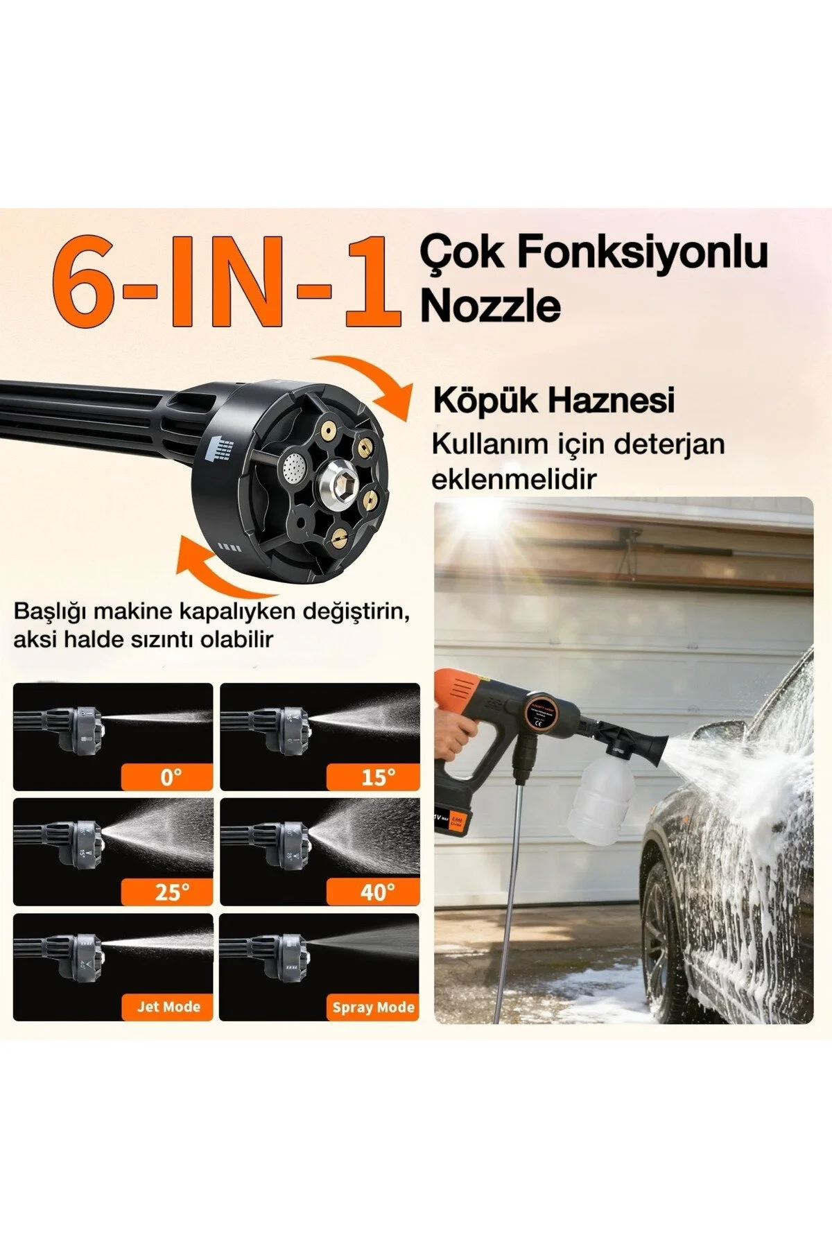 KRAFT HART En Yeni Çift Akü Şarjlı Yüksek Basınçlı Oto Araba Bahçe Yıkama Ve Temizleme Tabancası Makinesi Yeşil