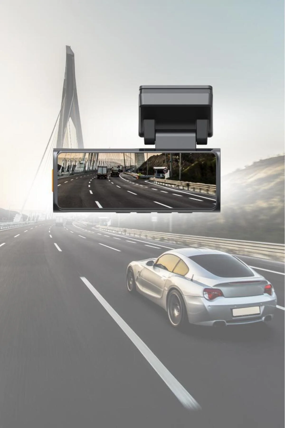 LENOVO Araç İçi Kamera 3.2 INC Wifi Ön ve Arka Araç Kamerası S7 3280 Siyah
