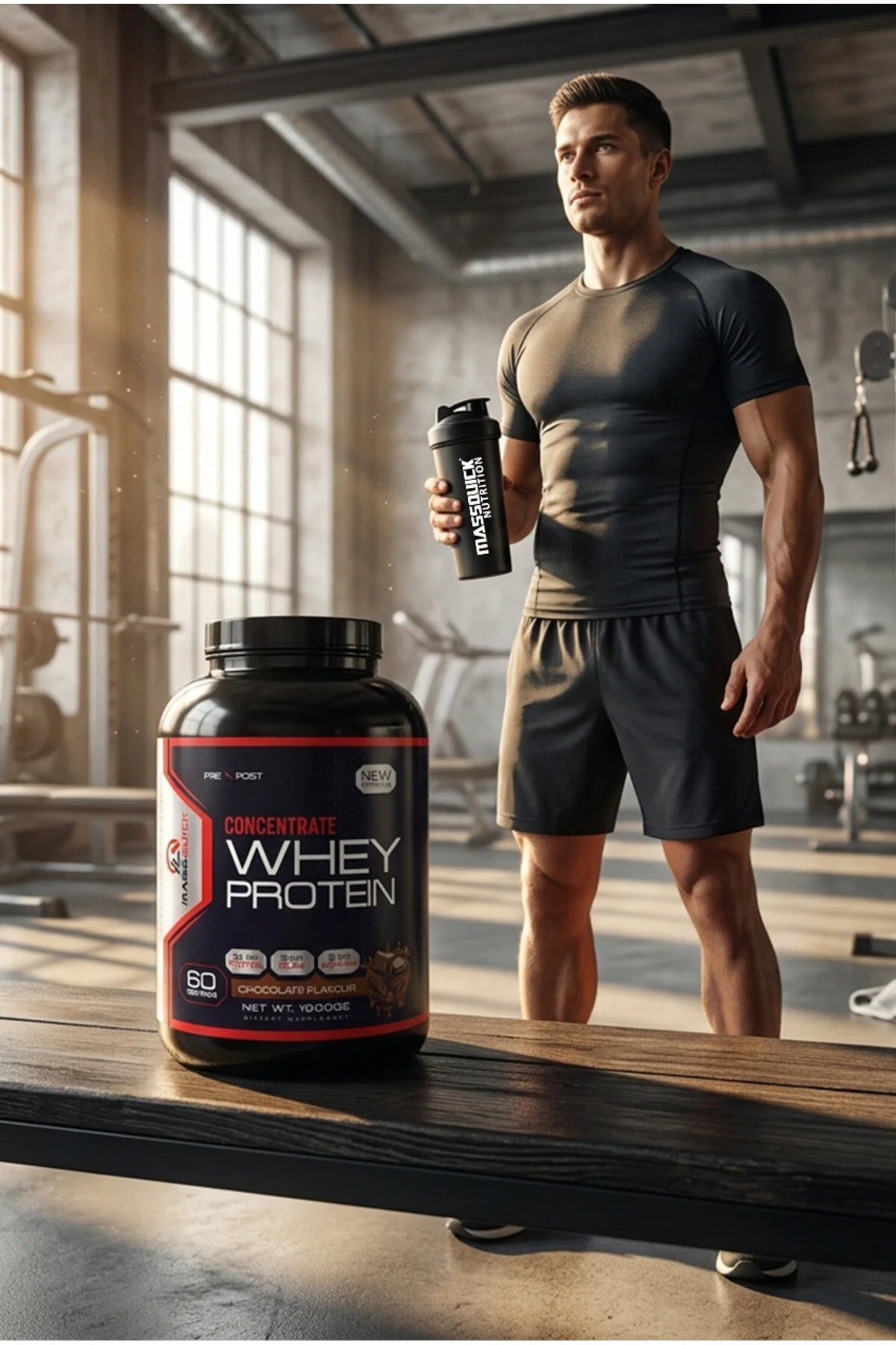 massquick Protein Tozu Çikolata Aromalı Whey Protein 1800g 60 Servis