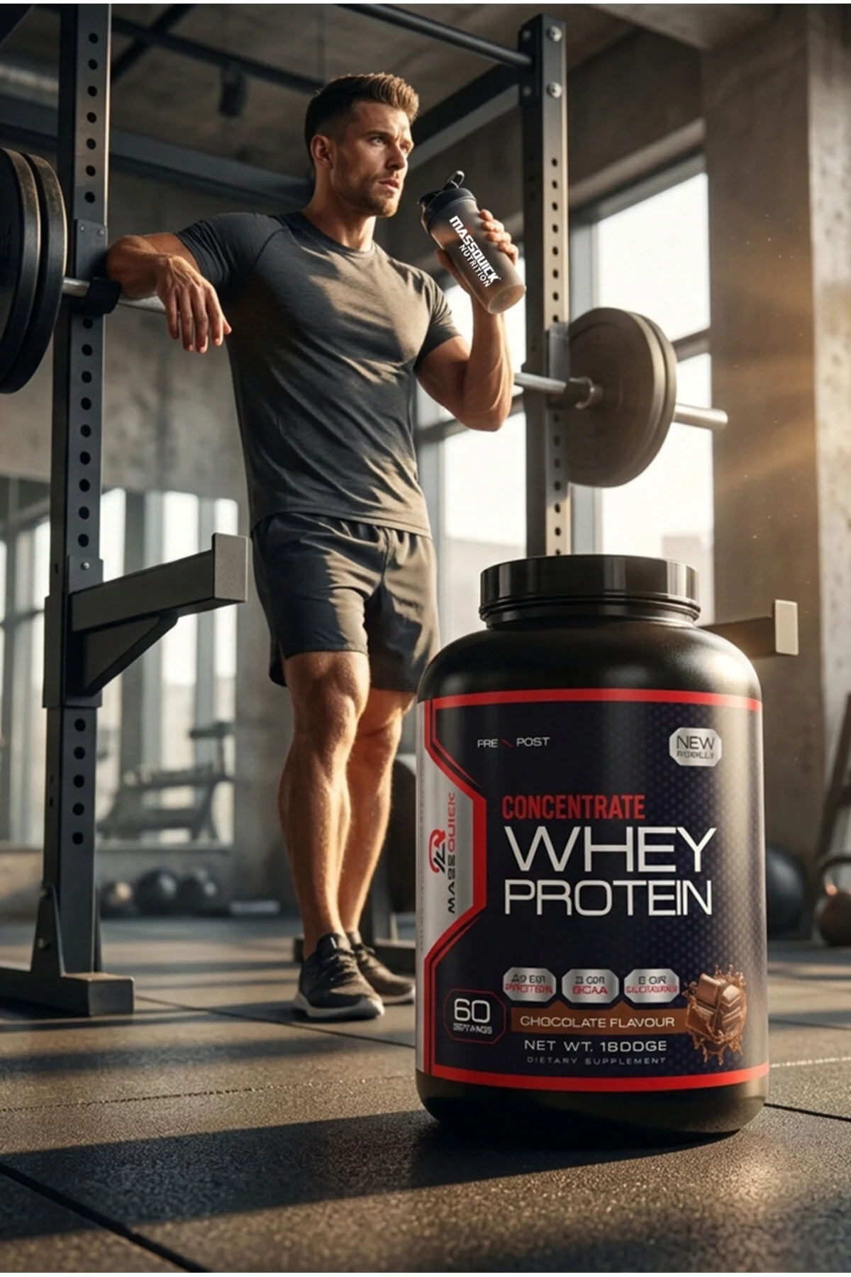 massquick Protein Tozu Çikolata Aromalı Whey Protein 1800g 60 Servis